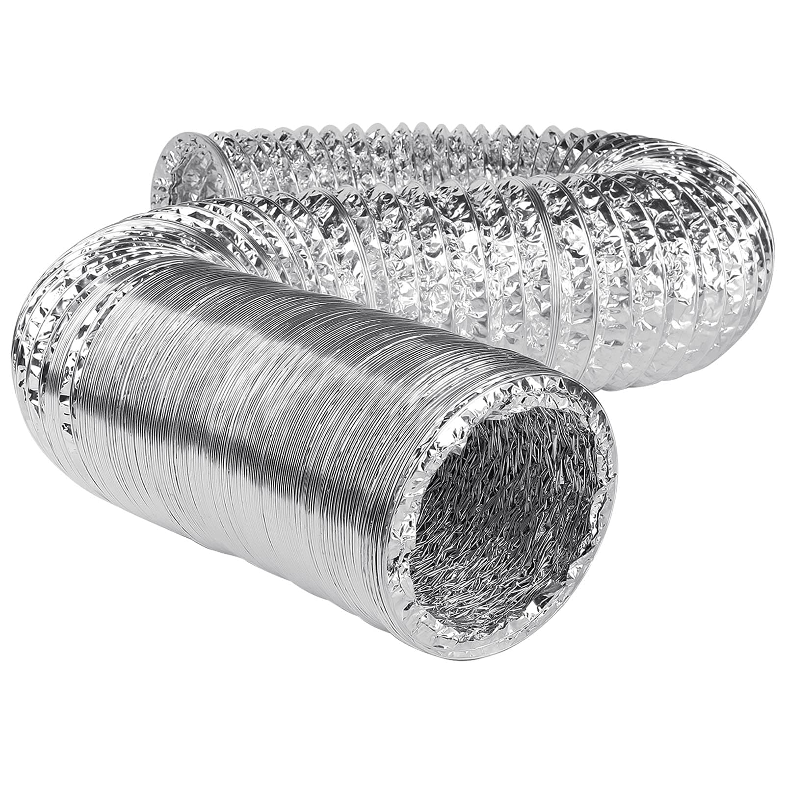 Aluminium Foil Flexible Ventilation Hydroponic Accessory Duct 4" 5" 6" 8" 10" 12 (6" 150mm 5m)