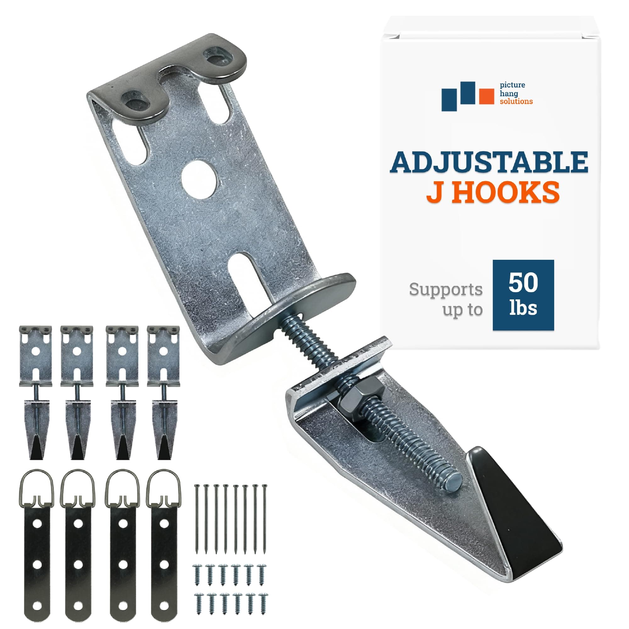 Mirror Hanging Kit with Hangers and Leveling Hardware - 100 lbs - Heavy Duty Mirror Hanging Hardware, Mirror Clips, Mounting Hardware