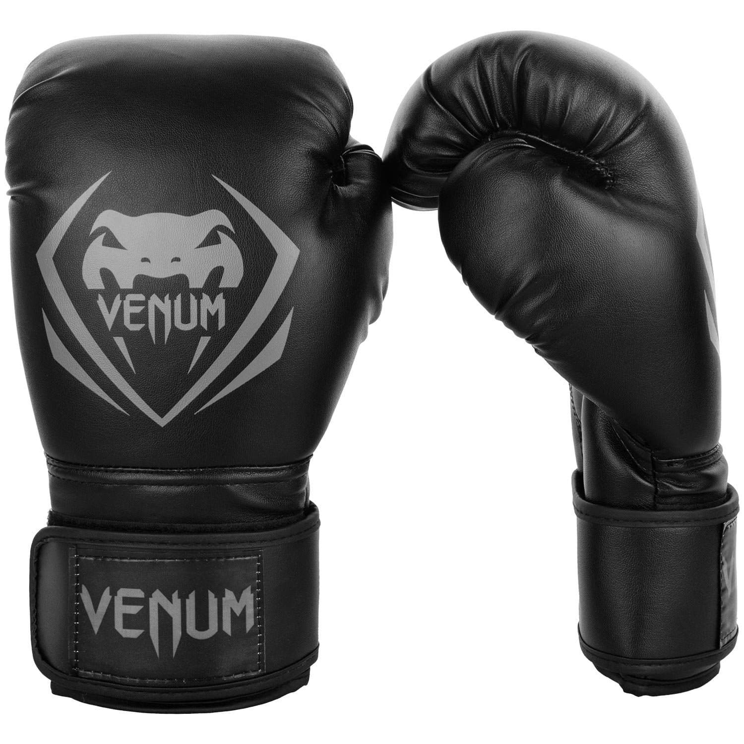 【VENUM】 ボクシンググローブ Contender コンテンダー (黒/グレー) (12oz)
