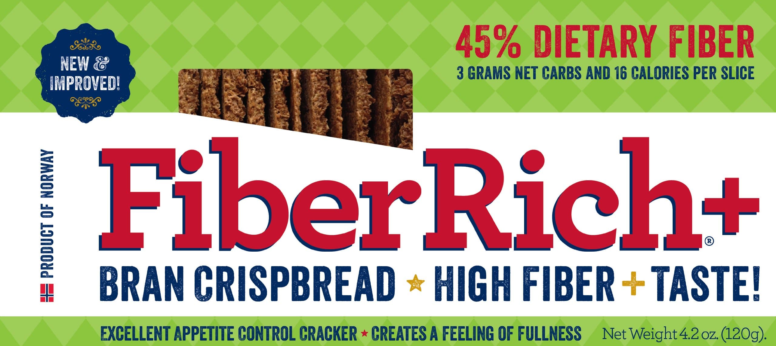 Fiber Rich Plus Crisp Bread, Original, 4.2 Ounce