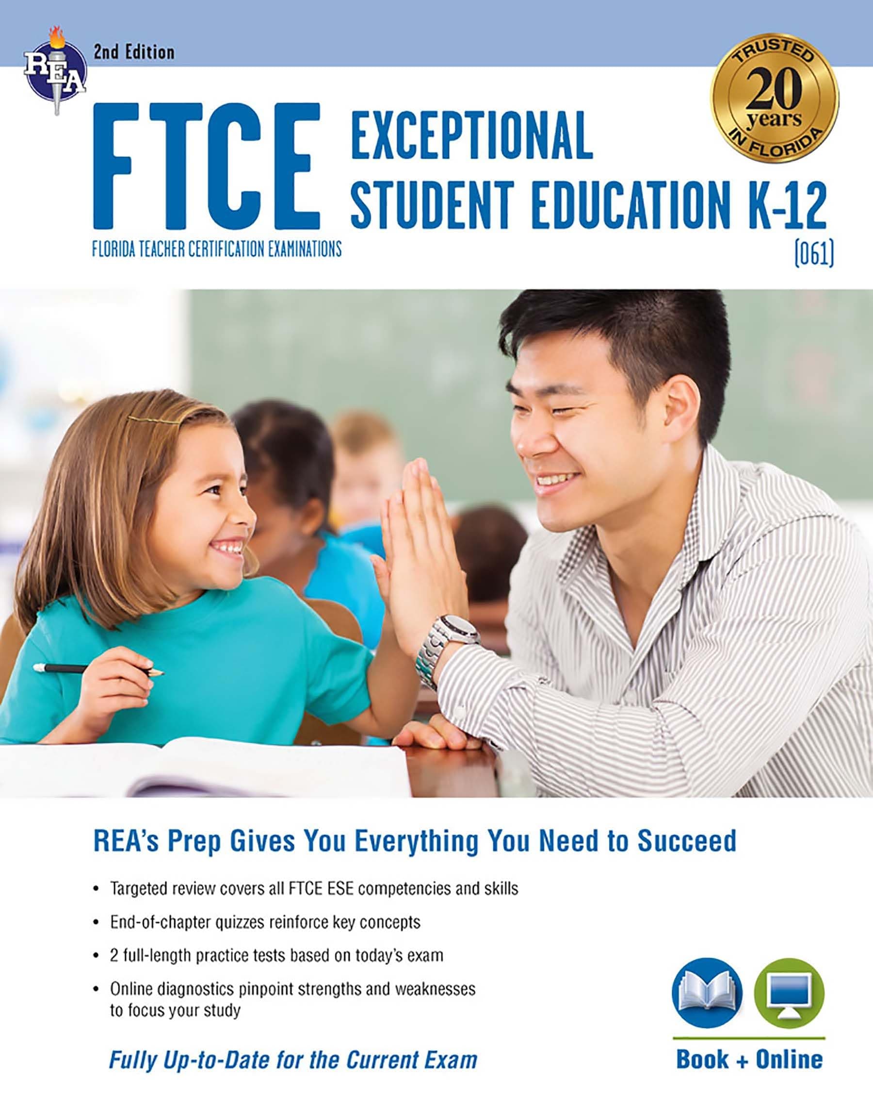 FTCE Exceptional Student Education K-12 (061) Book + Online 2e (FTCE Teacher Certification Test Prep)