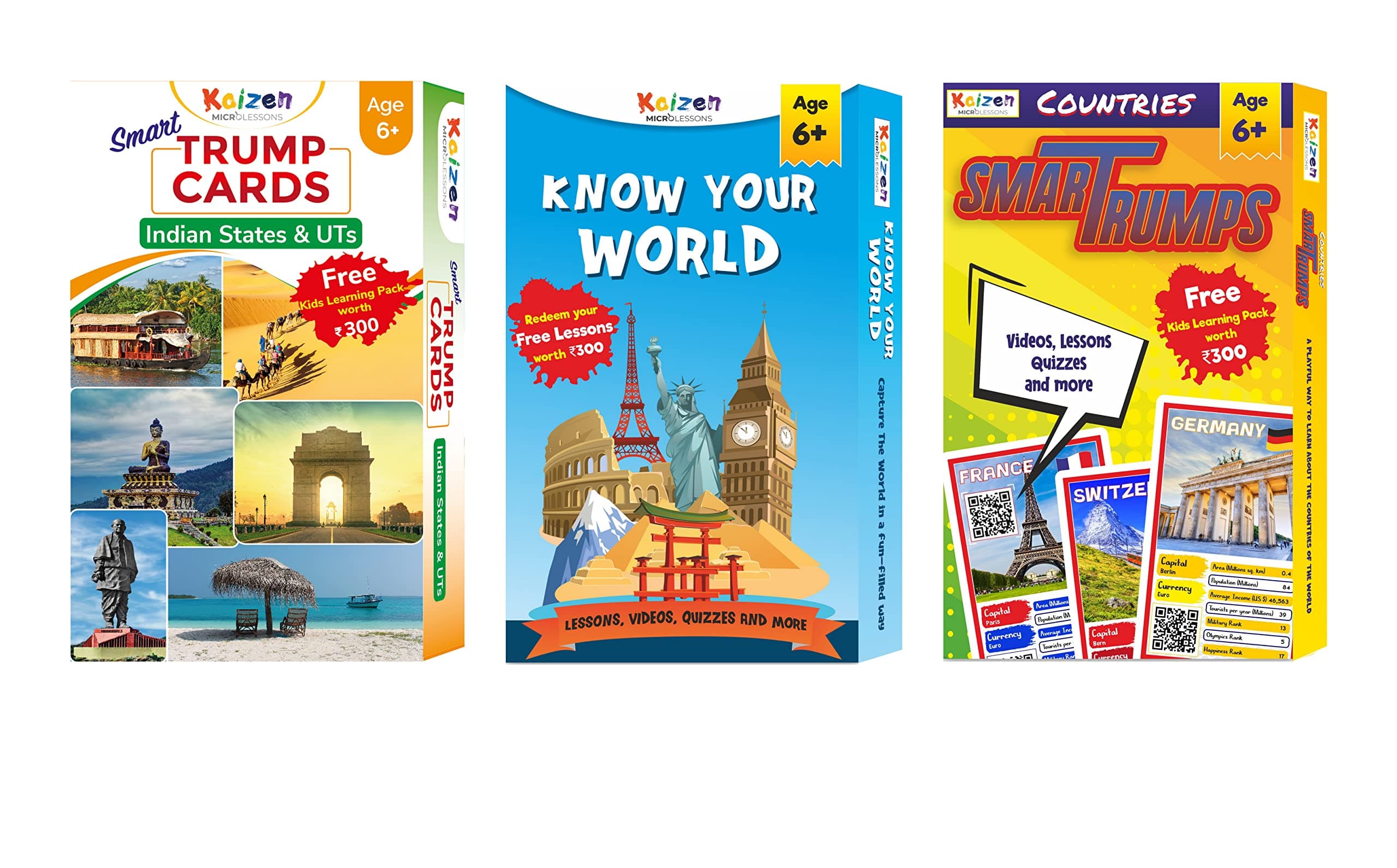 - Smart Cards. (Geography 3in1 Combo) for Kid