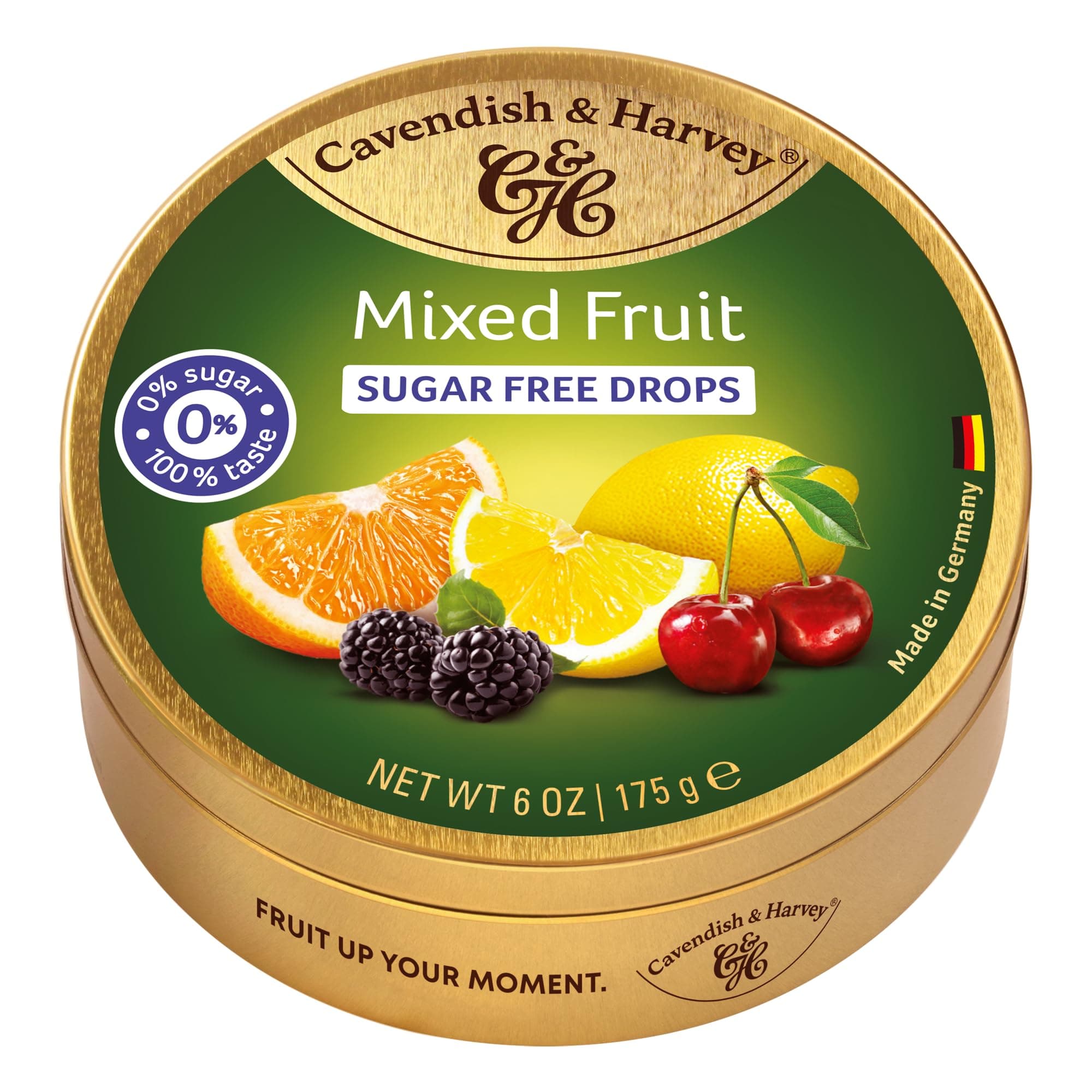 Cavendish & Harvey Sugar Free Mixed Fruit Drops, 175g