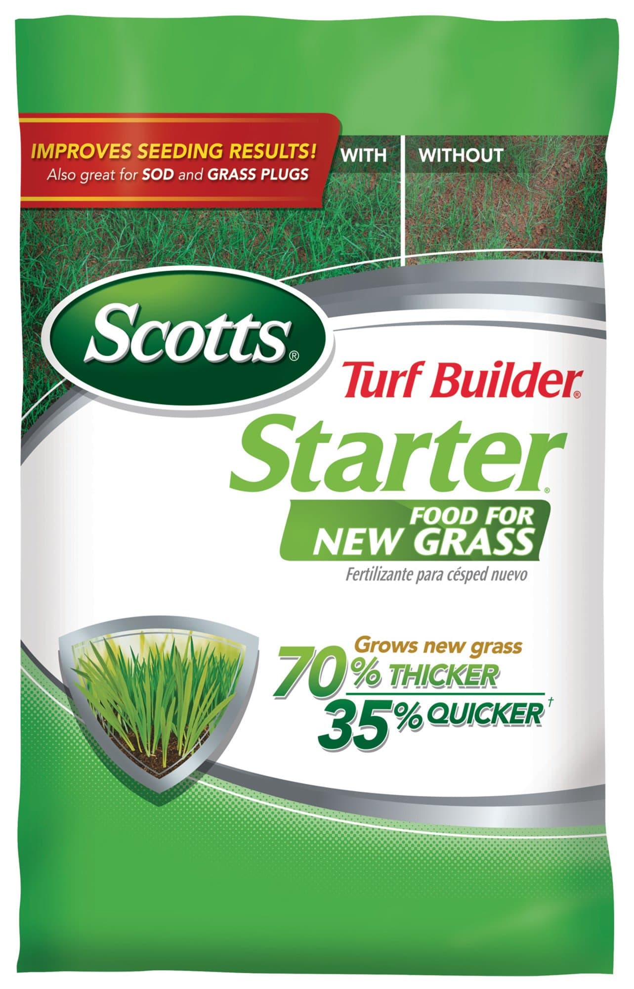 Turf Builder Starter Food for New Grass - Lawn Fertilizer for Use When Planting Lawn Seed or Sod, 5,000 sq. ft., 15 lb.