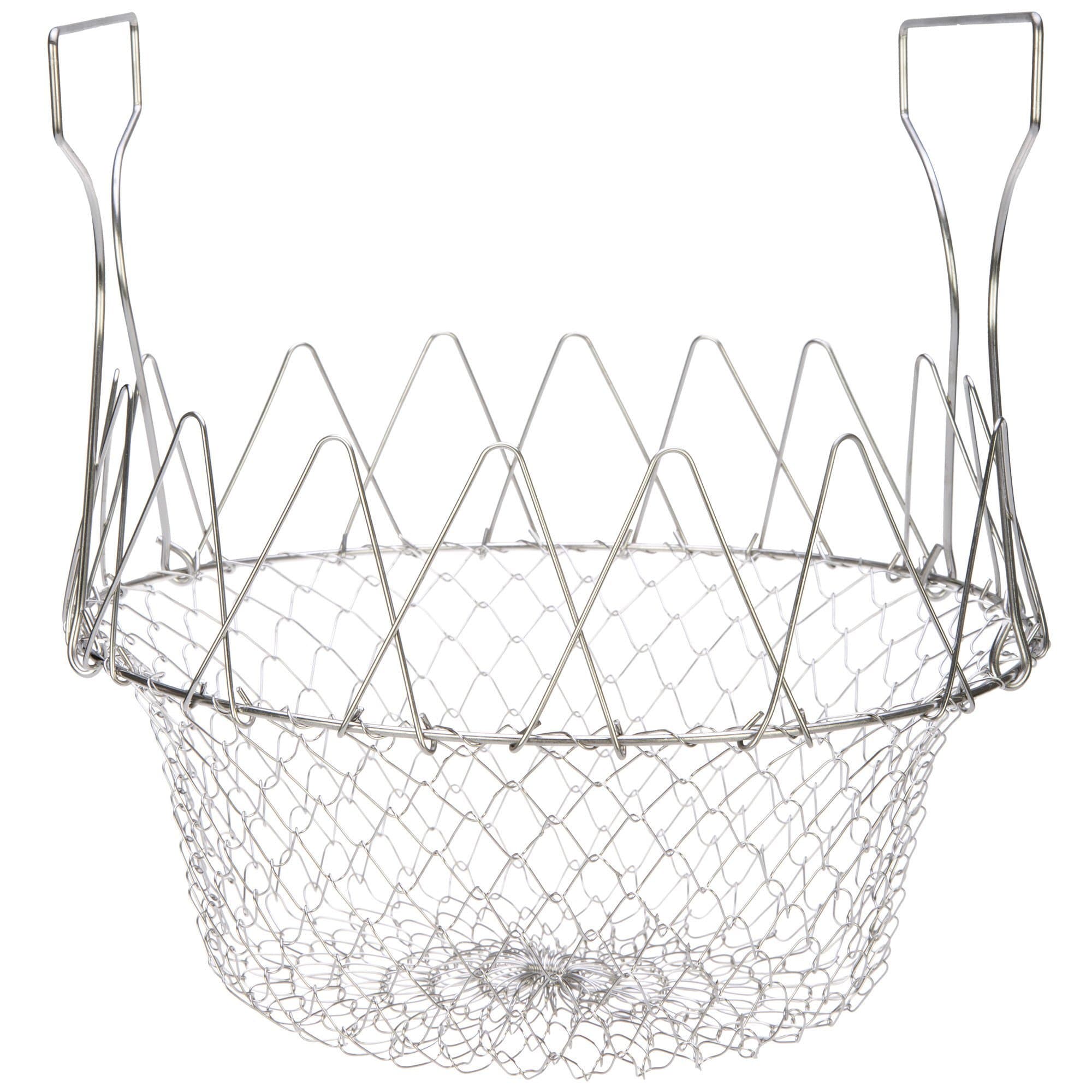 Absales Chef Basket 12 in 1 Kitchen Tool for Cook, Deep Fry, Boiling Solid Steel Delux