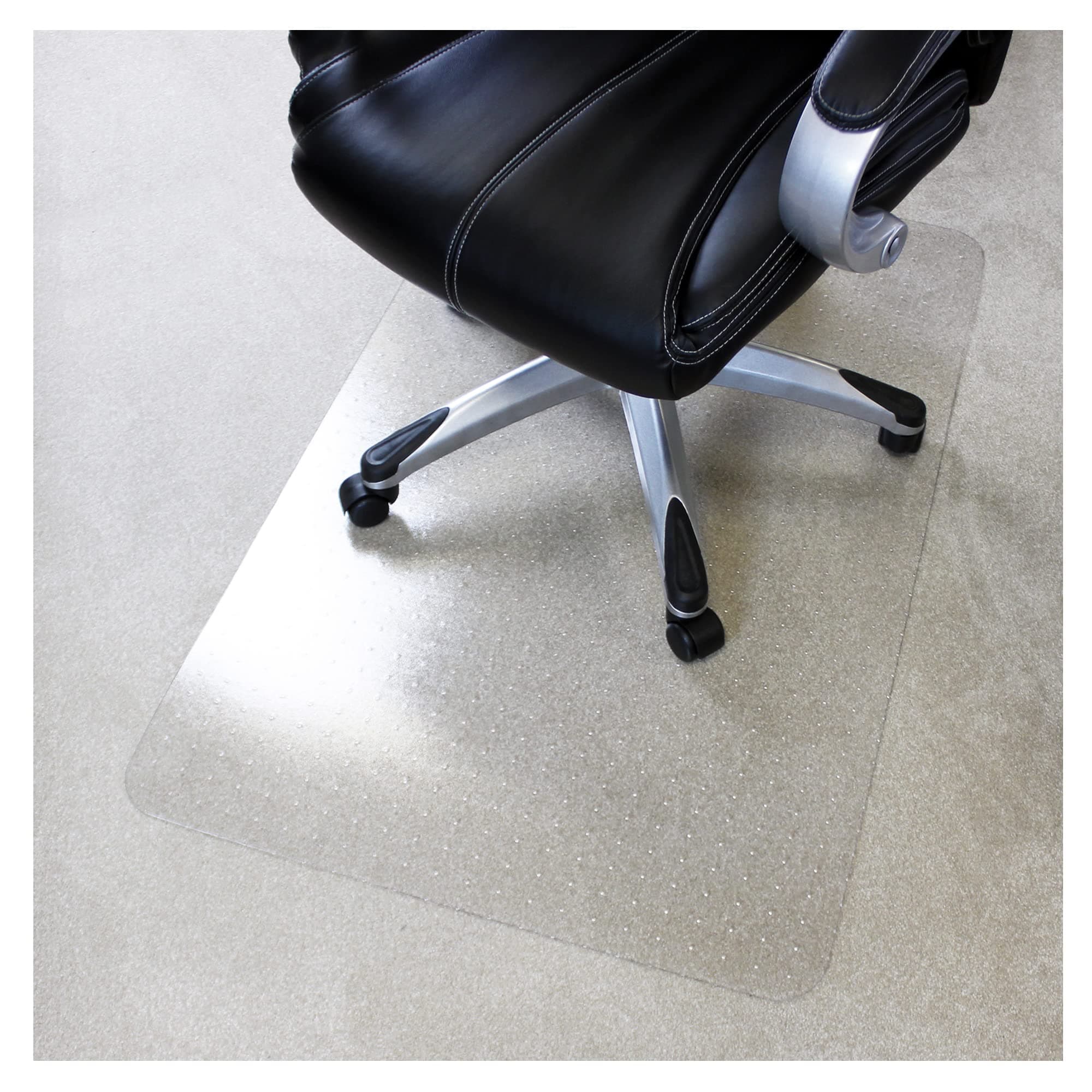 MarveluxEnhanced Polymer Eco-Friendly Office Chair Mat for Low and Standard Pile Carpeted Floors 36" x 48" | Rectangular Carpet Protector, Transparent | Shipped Flat | Multiple Sizes