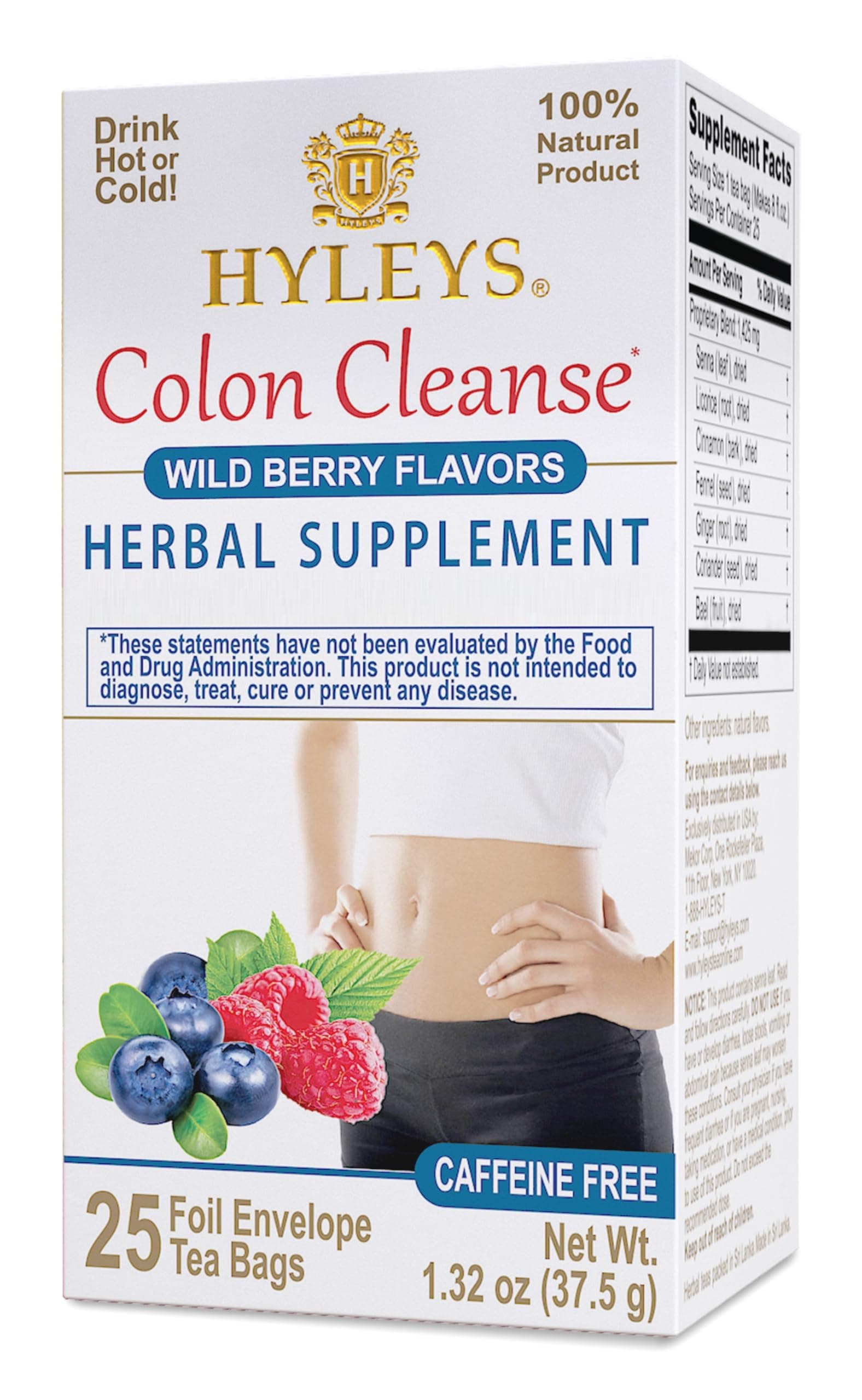 Hyleys Tea Colon Cleanse Wild Berries (1 Pack)