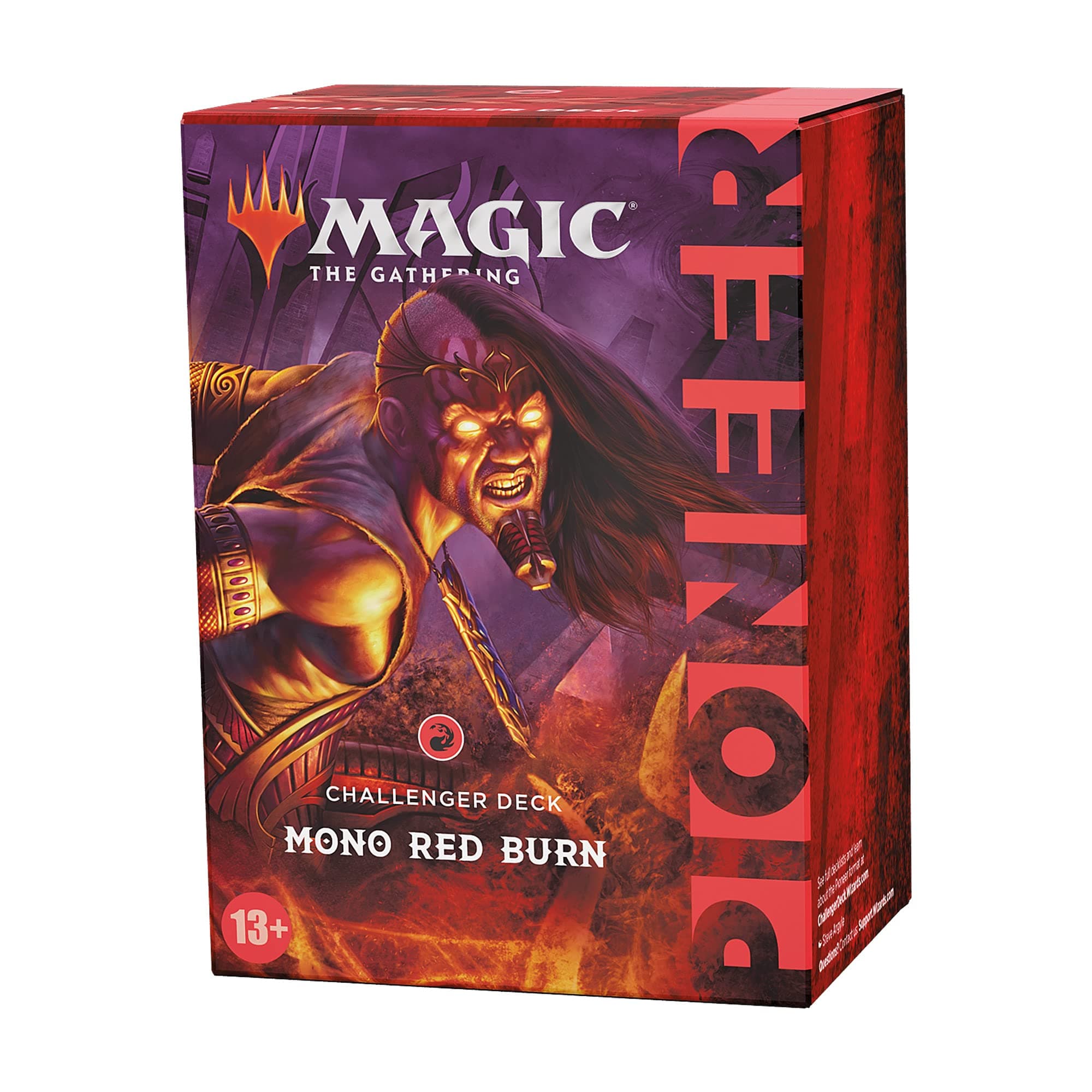 Magic The Gathering Pioneer Challenger Deck 2021 – Mono Red Burn (Red) for ages 13+ years