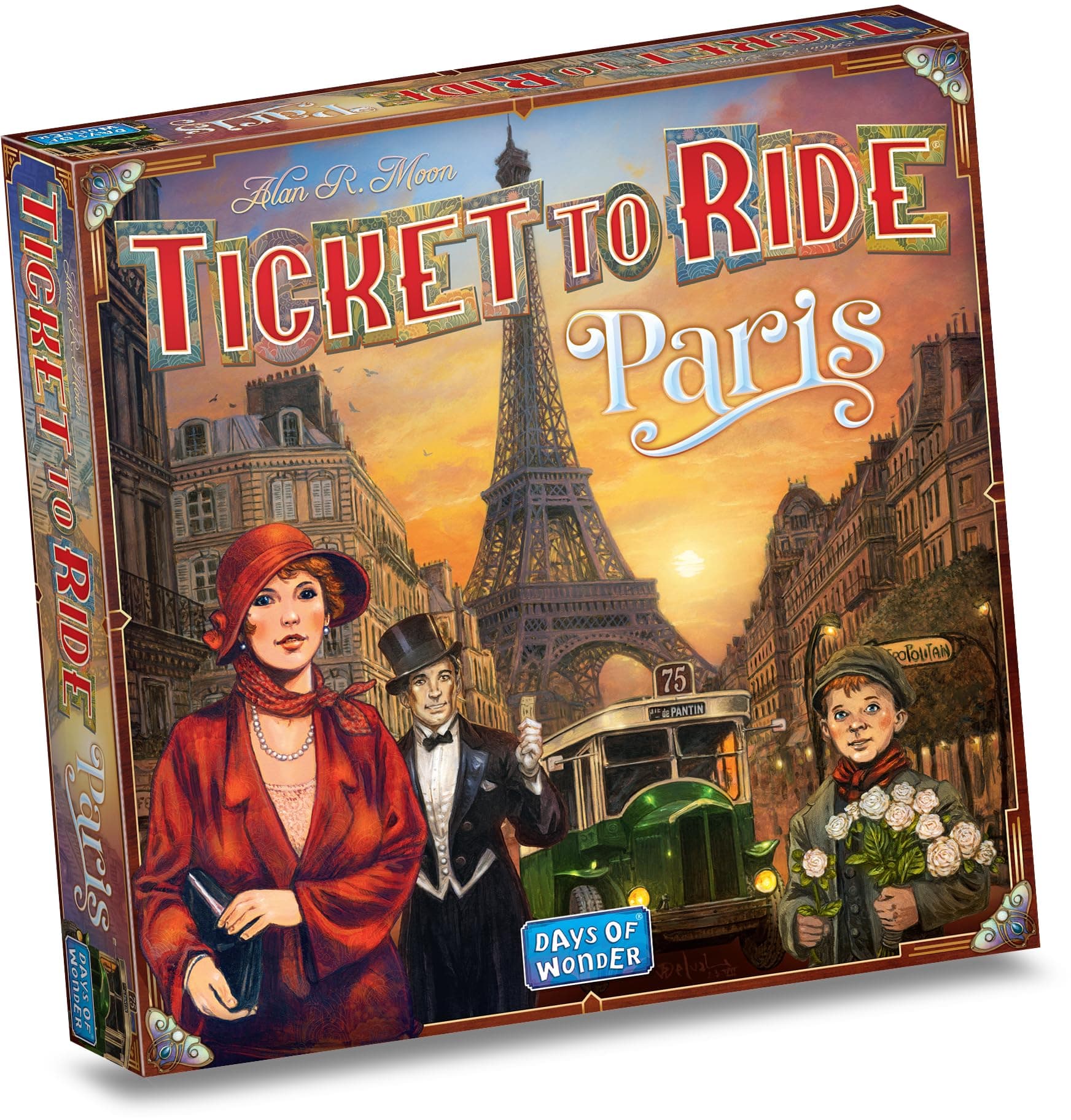 Asmodee Ticket to Ride Paris Board Game - Train Route-Building Strategy Game with Detailed Parisian Buses, Fun Family Game for Kids & Adults, Ages 8+, 2-4 Players, 10-15 Min Playtime