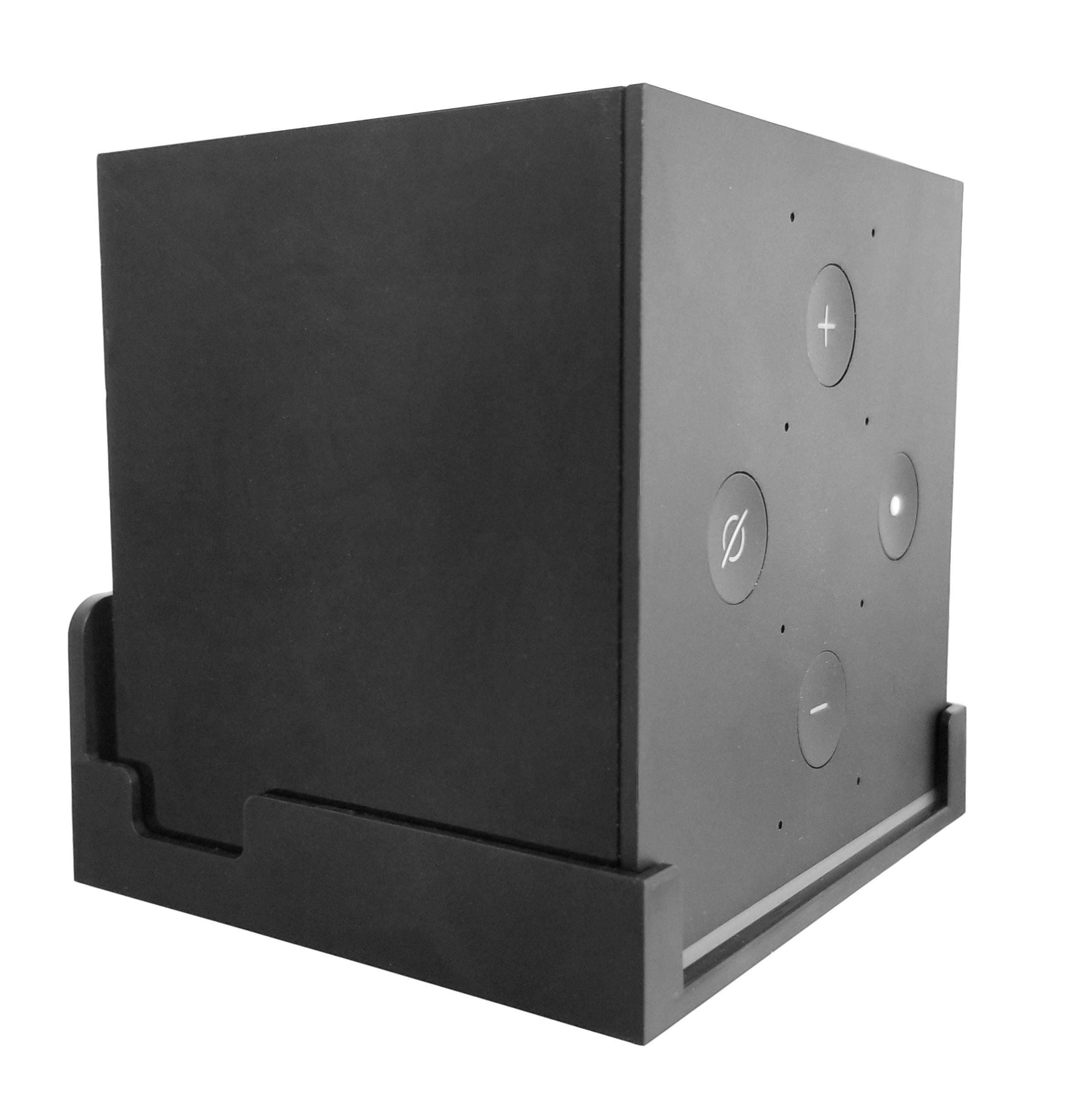 Easy Hanging Fire TV Cube Wall Mount (Fits 1st & 2nd Gen and New 3rd Gen Fire TV Cube) | Updated for More Support | Totally Hides Cords | Improves Visibility | Quick Install