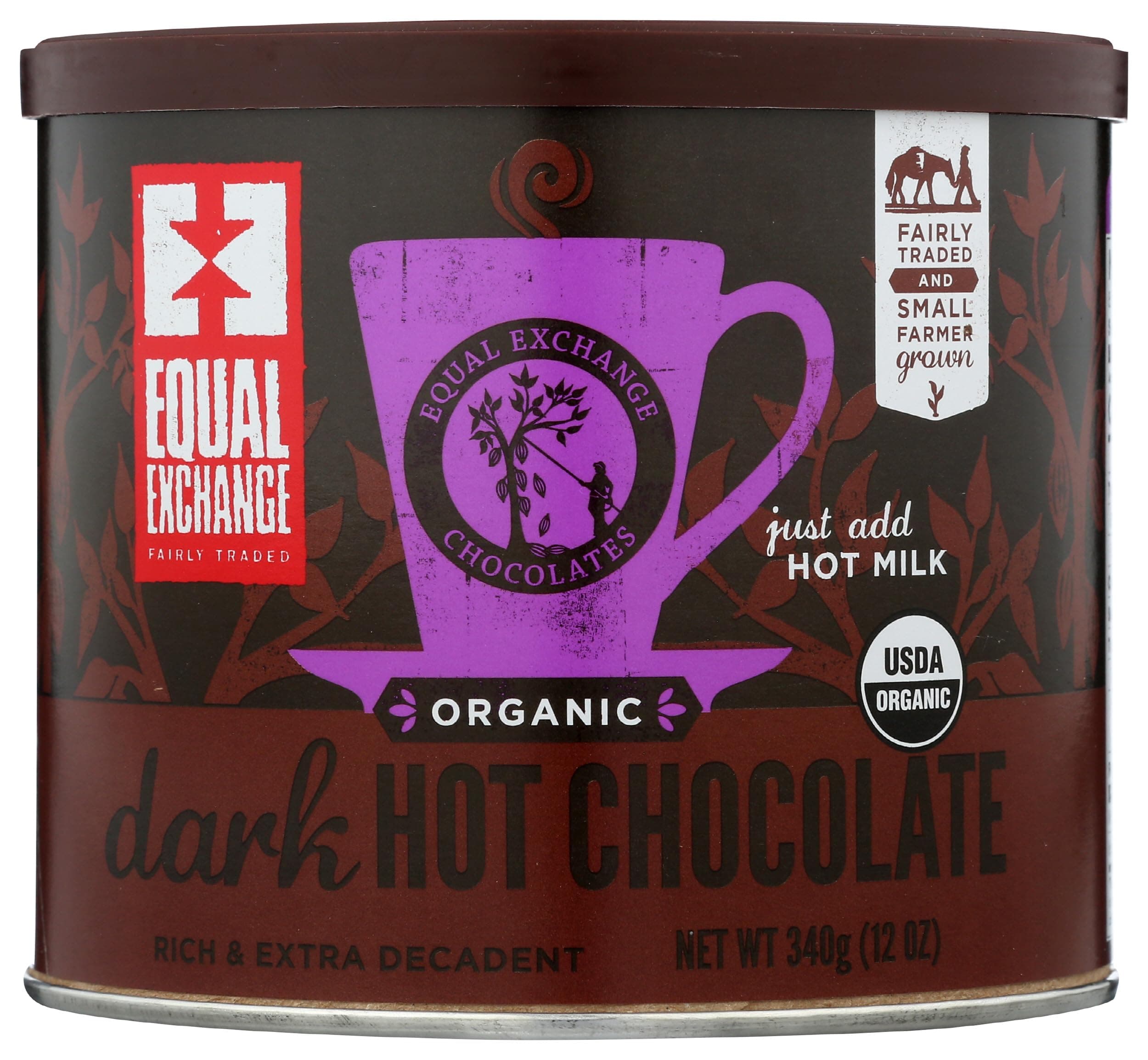 Equal Exchange, Organic Dark Hot Chocolate, 12 Ounce