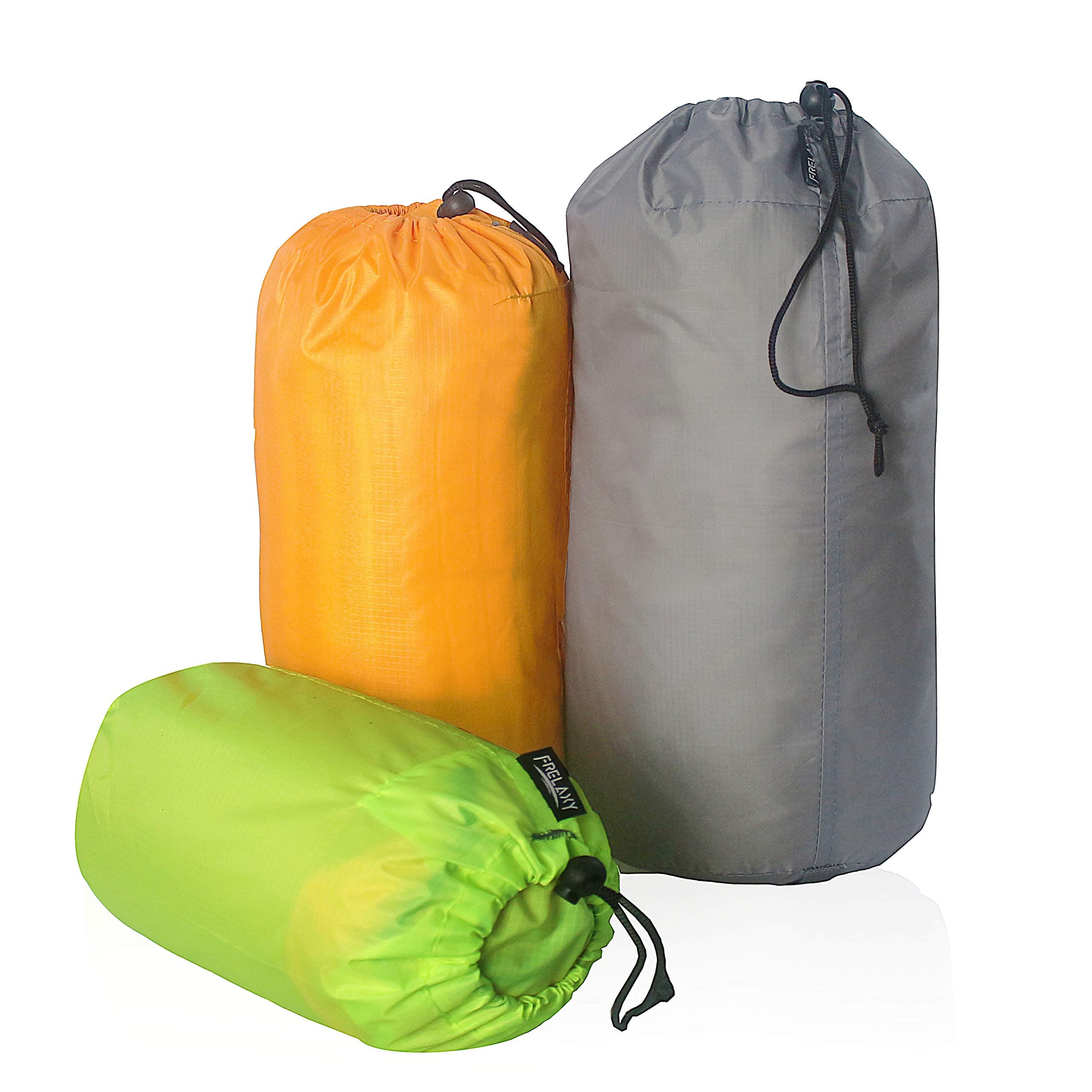 FrelaxyFrelaxy Stuff Sack Set 3-Pack (3L&5L&9L), Ultralight Ditty Bags with Dust Flap for Traveling Hiking Backpacking ‚