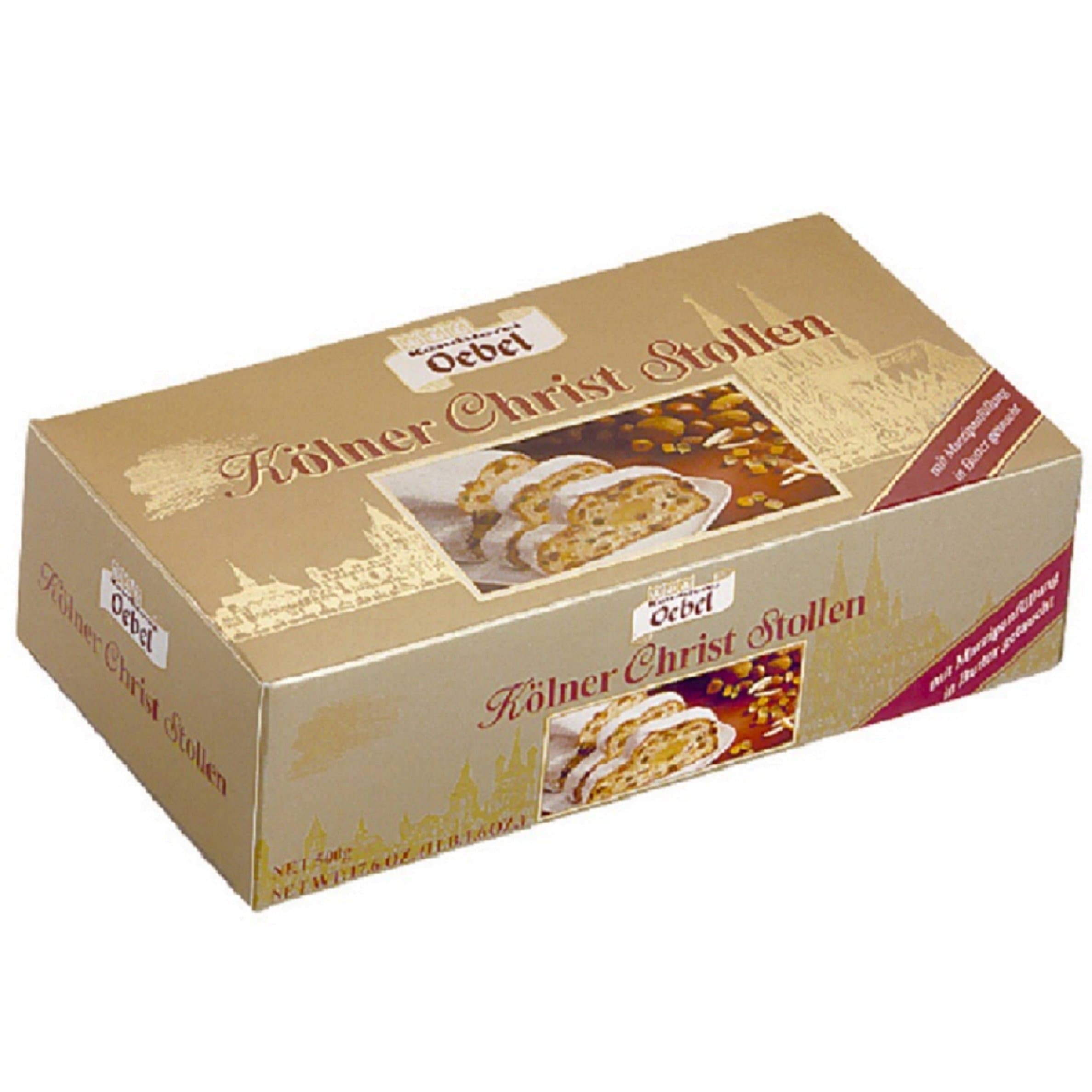 Oebel Marzipan Stollen Christmas Cake 500g
