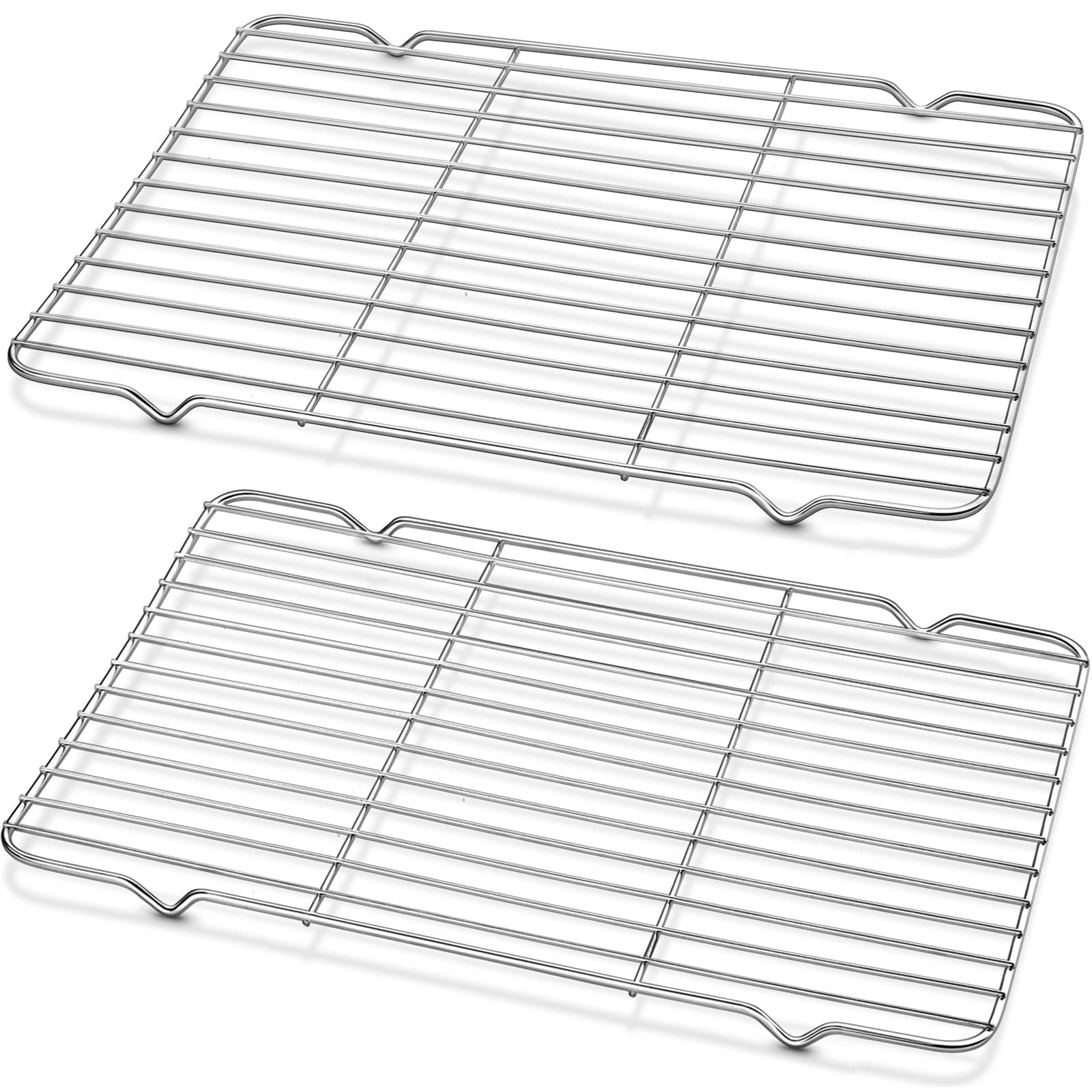 Decymis Cooling Rack and Baking Rack with Stainless Steel, 2 - Pack 10 x 15 Inches Heavy Duty Cooling Racks for Cooking and Baking, Sturdy Cookie Cooling Rack, Easy to Clean Oven & Dishwasher Safe