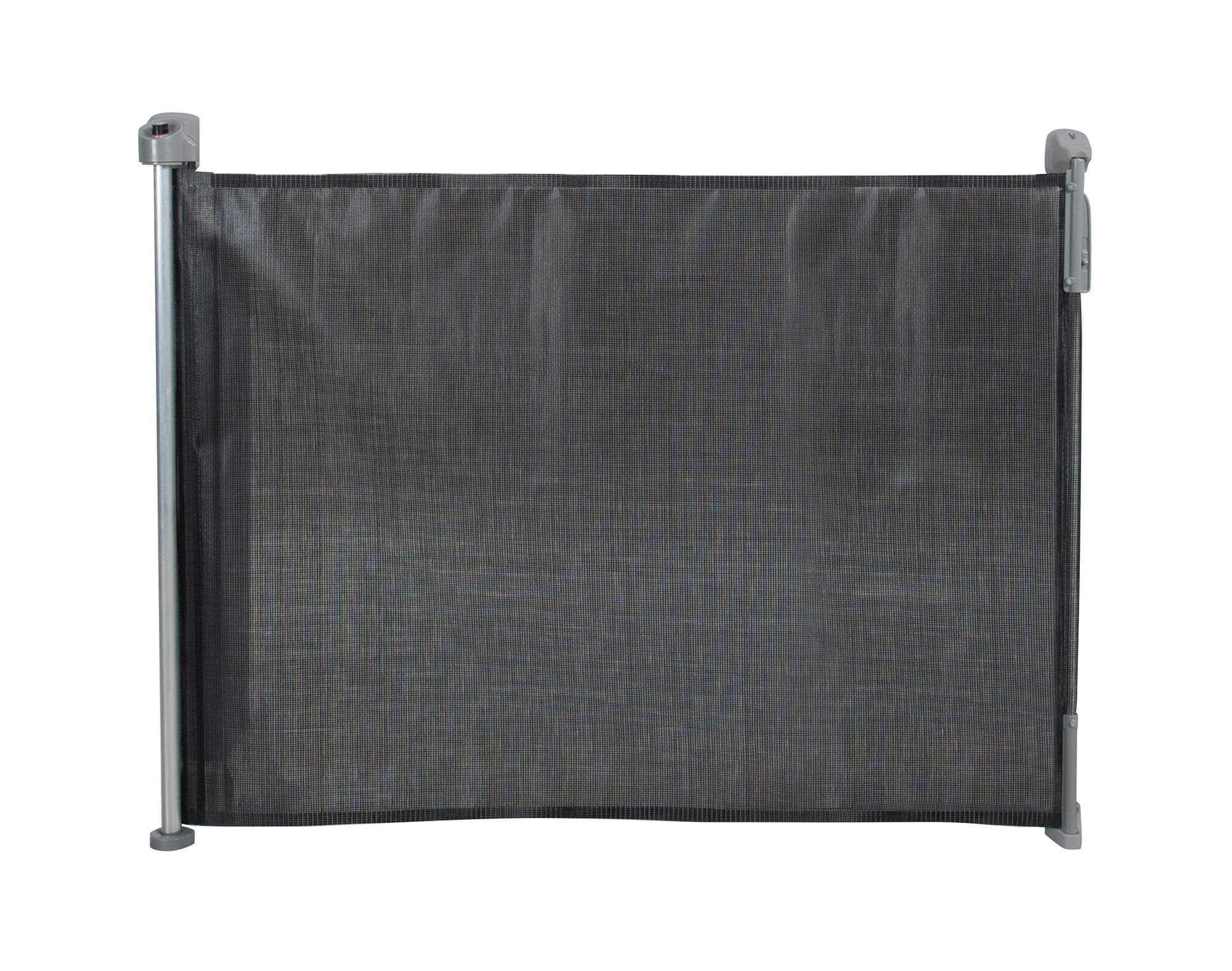 KidCo G2501 Retractable Safeway Gate - Quick Release Mesh Baby Gate (Black)