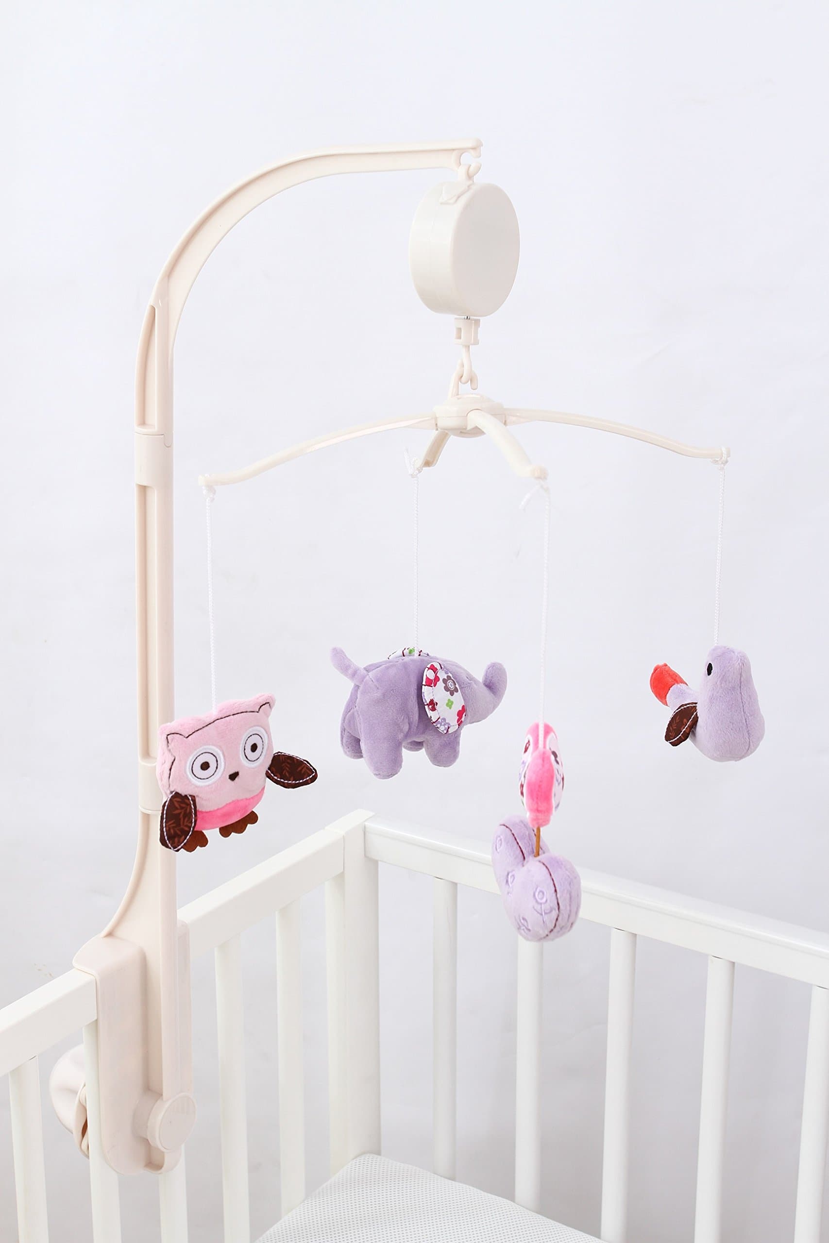 Heseam Purple Owl Musical Mobile