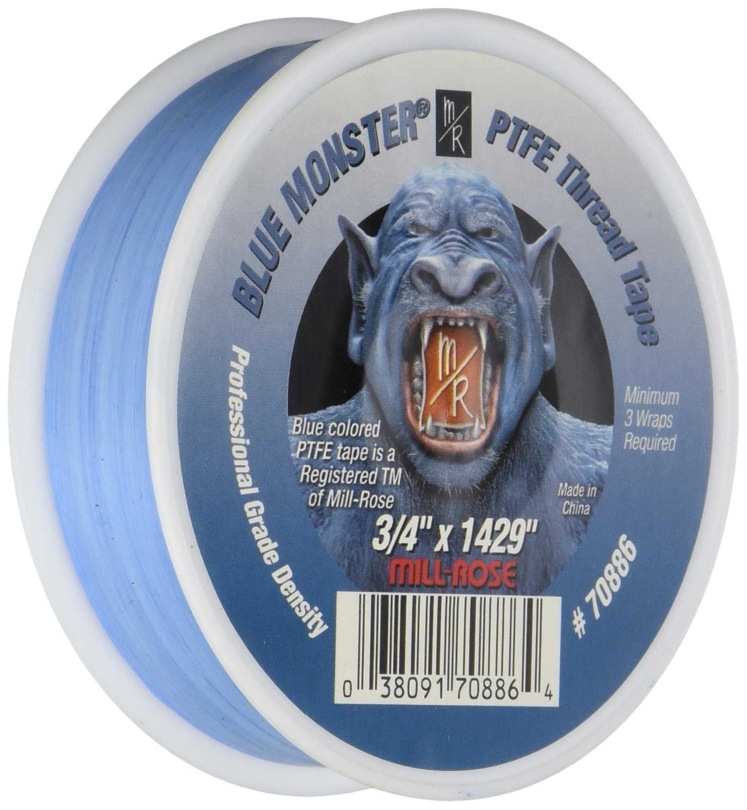 Millrose Available Mill-Rose 70886 Monster PTFE Pipe Thread Sealant Tape, 3/4-Inch x 1429-Inches, Blue