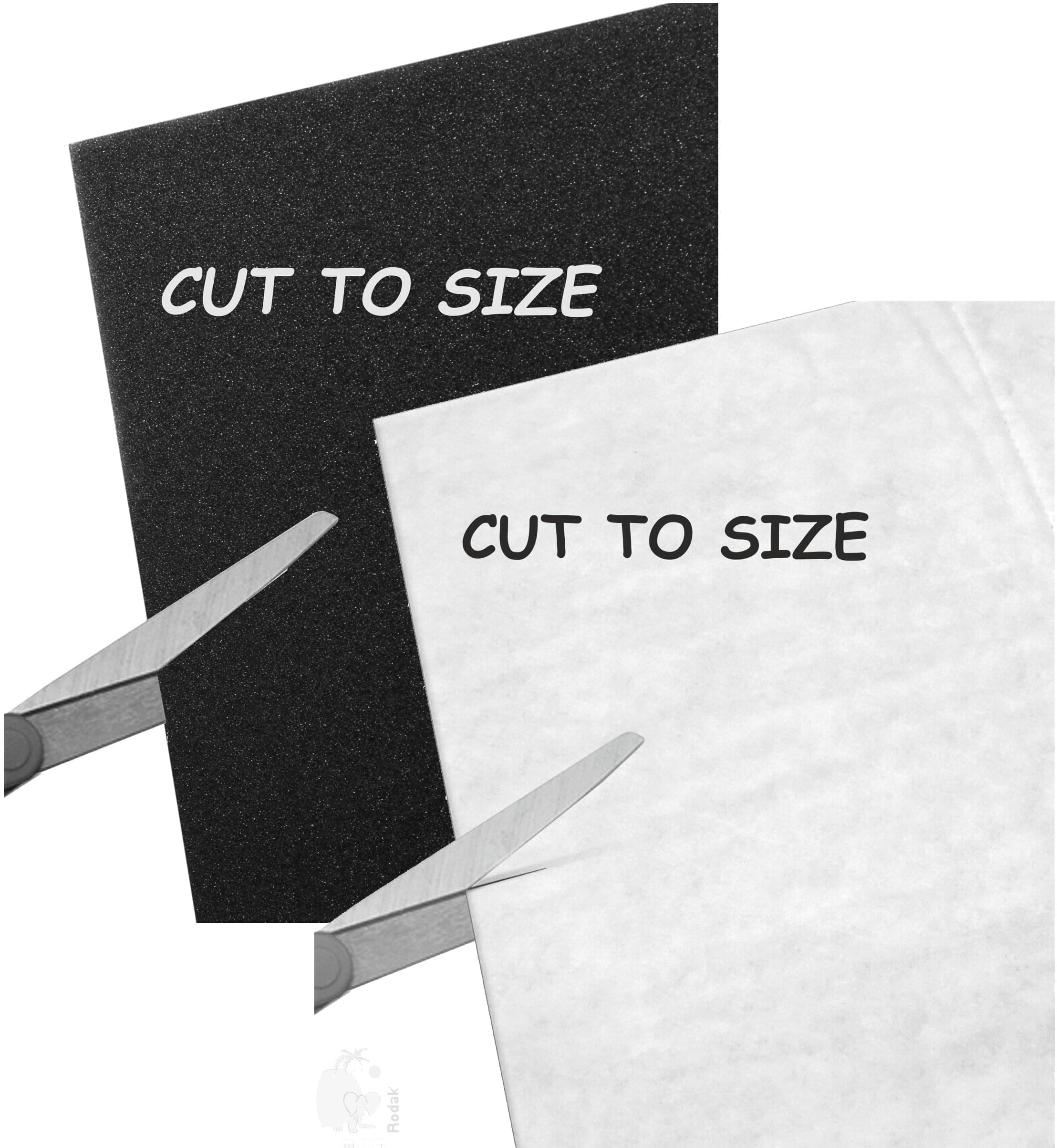 RODAK 1 Foam Filter and 1 Universal Microfilter, Cut to Size for All Vacuum Cleaners Having Provision of Inlet and Outlet Filter