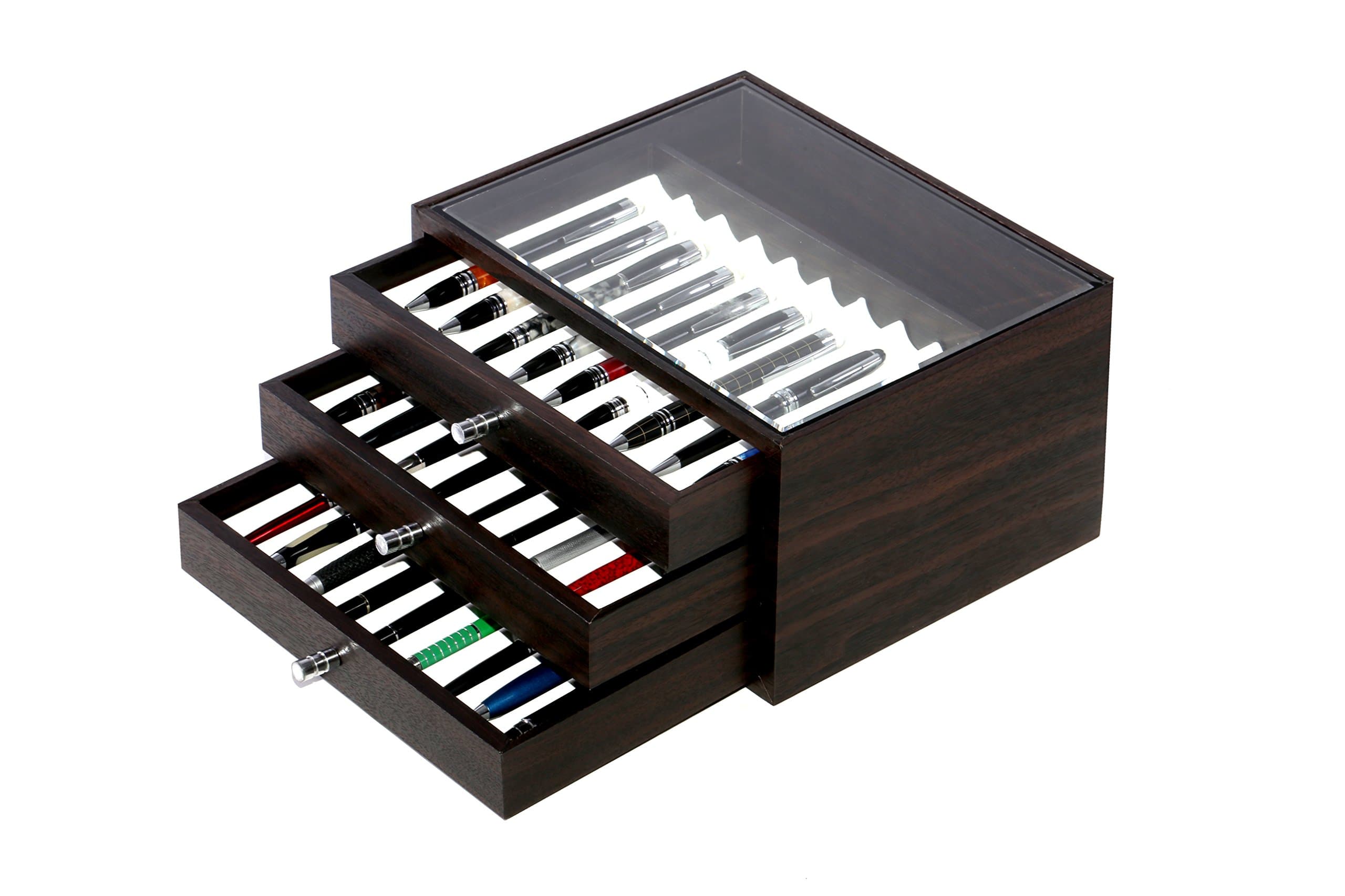 Pen Vitrine for 27. Glass top