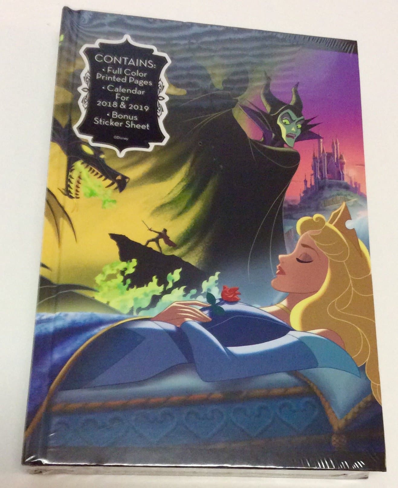 Maleficent and Sleeping Beauty Journal Includes Calendar for 2018 and 2019 Plus Stickers Disney