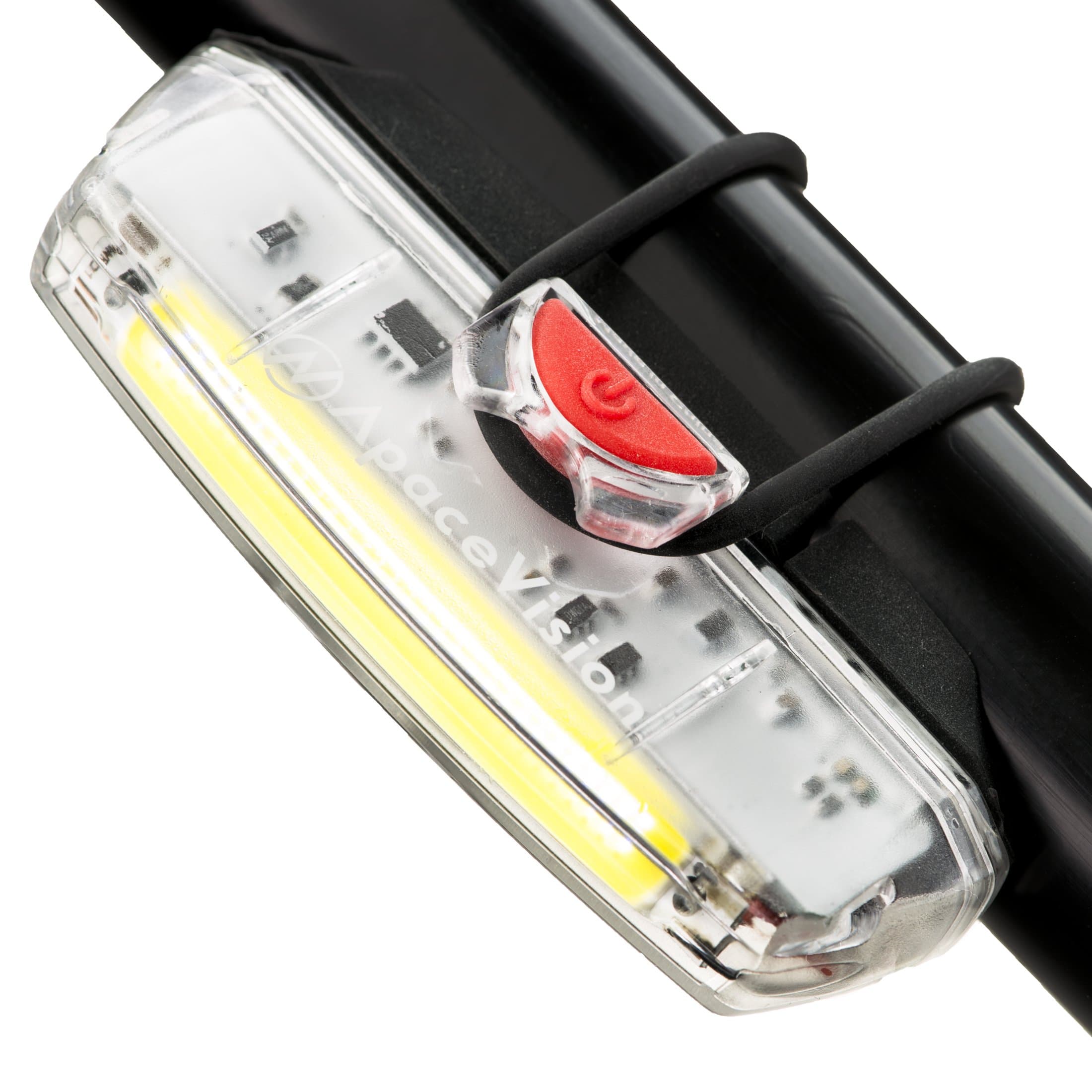 Front Bike Light USB Rechargeable by Apace - Powerful LED Bicycle Headlight Safety Cycle Lights - Super Bright and Reliable for Optimum Cycling Visibility