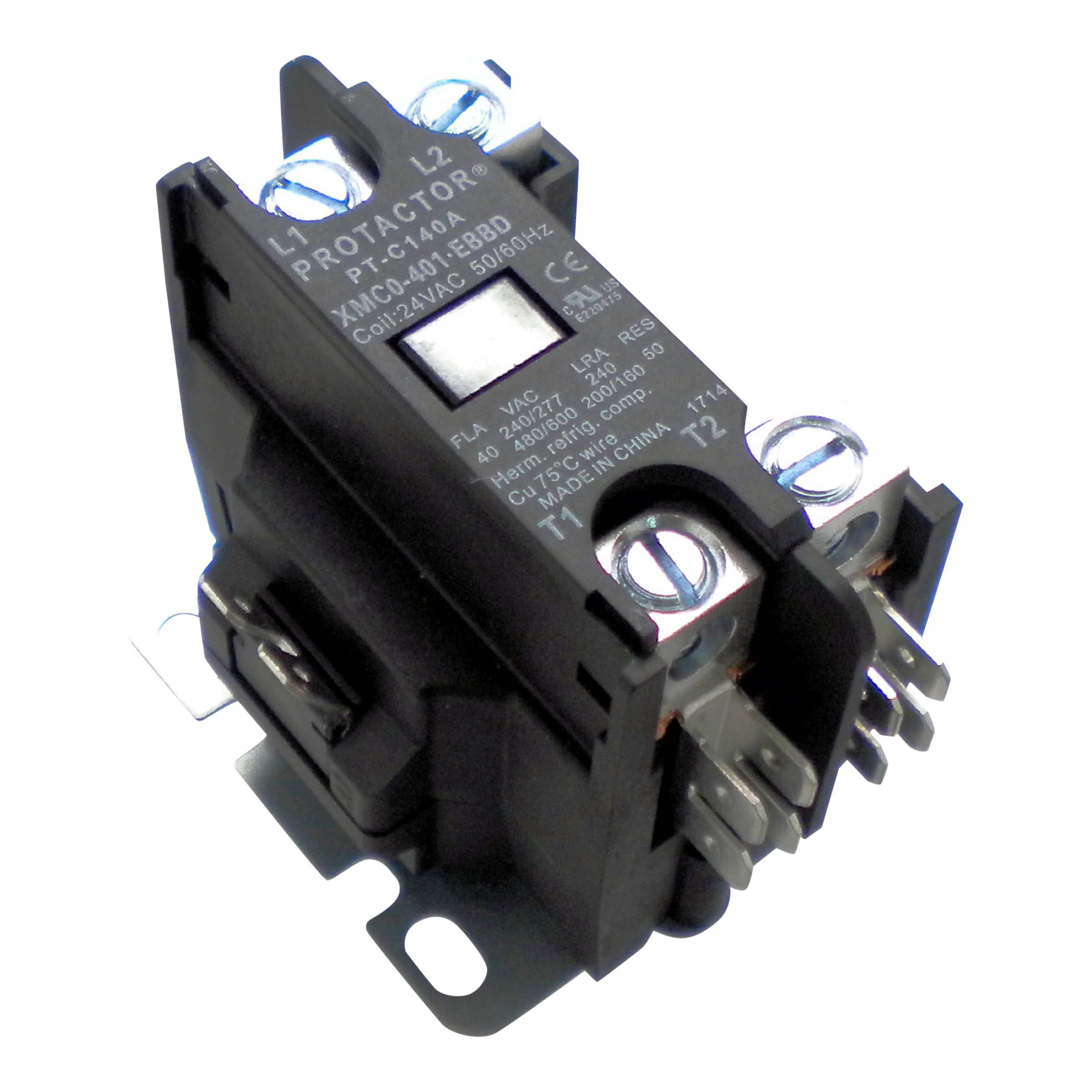 1 Pole 40 AMP Heavy Duty AC Contactor Replaces Virtually All Residential 1 Pole Models