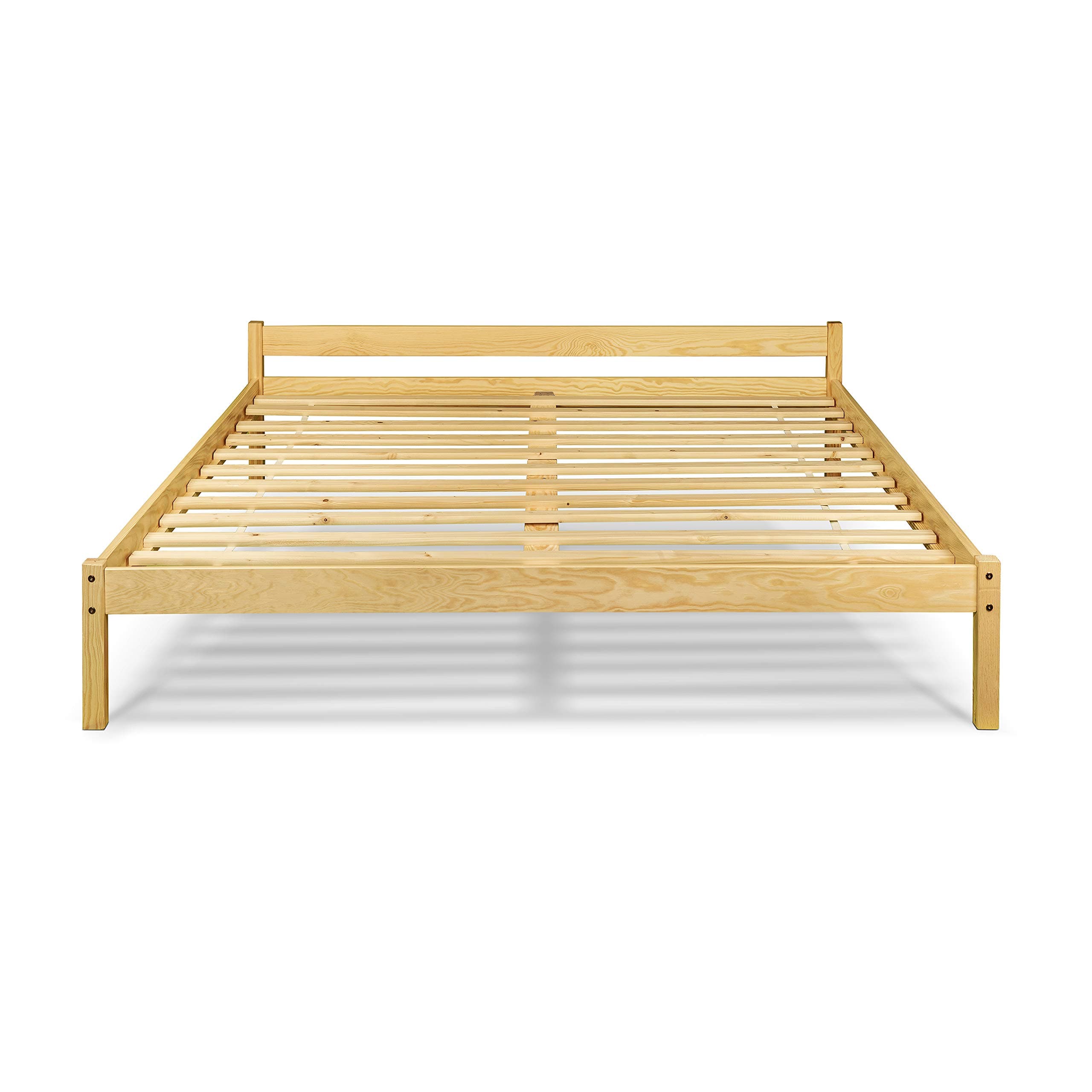 Camabeds Manty Solid Wood King Size Bed (Natural Pine)