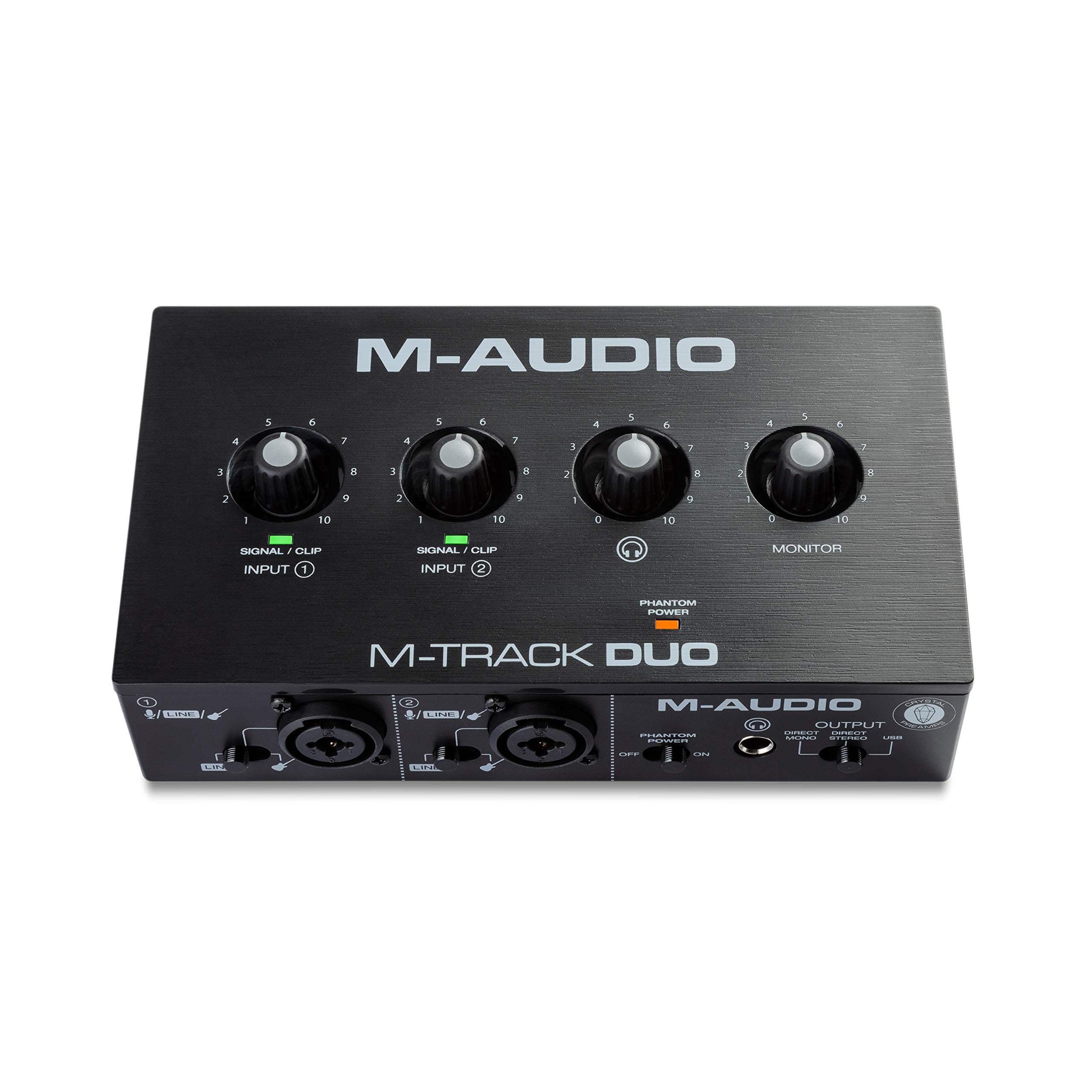 M-Audio M-Track Duo – Usb Audio Interface For Recording, Streaming And Podcasting With Dual XLr, Line & Di Inputs, Plus A Software Suite Included