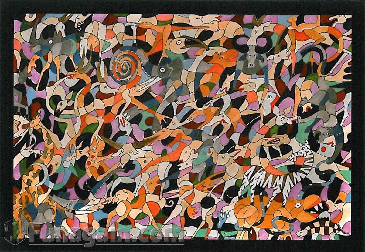 Alex Beard Wood Impossible Puzzle - The Watering Hole