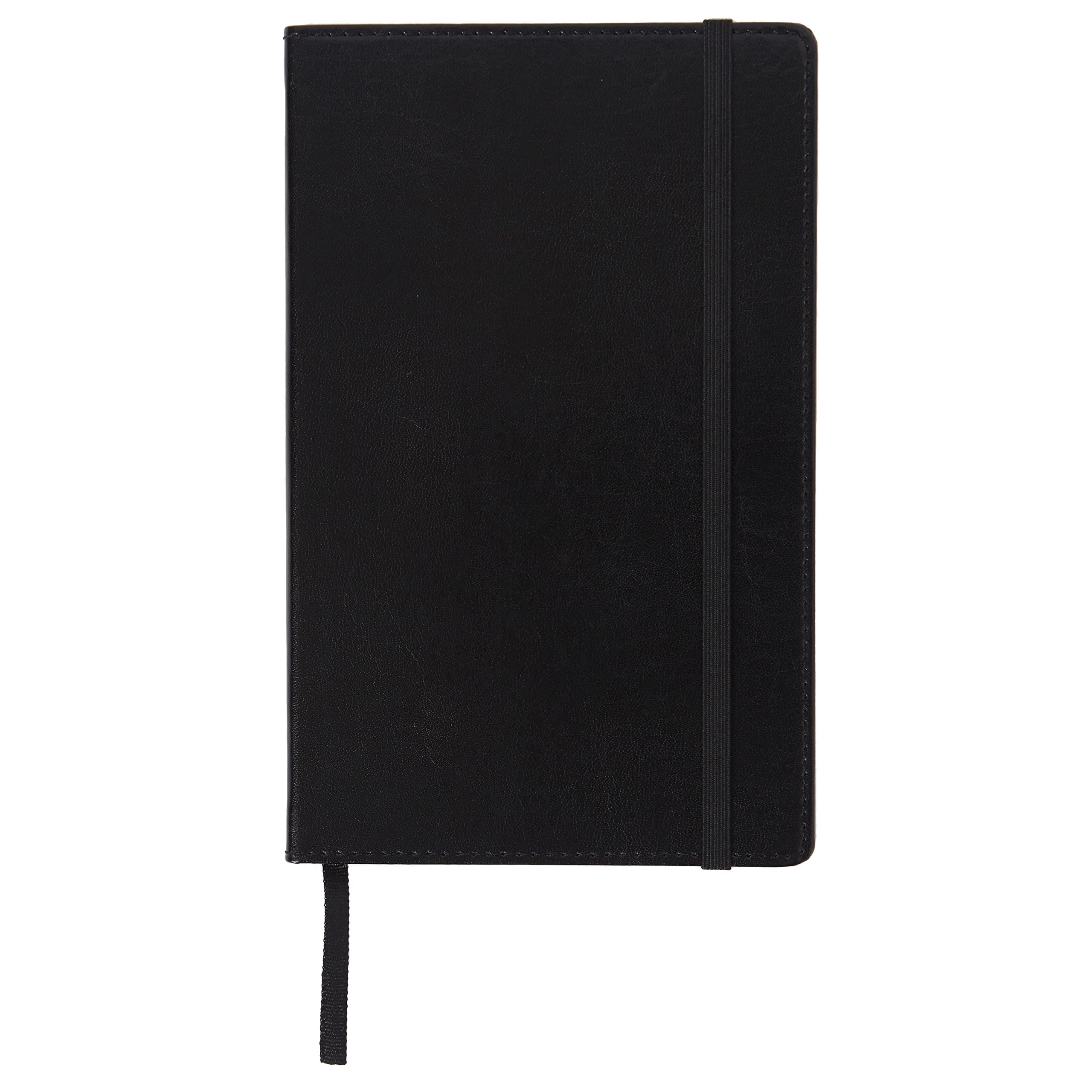 Black Bonded Leather Journal, 5'' x 8.2''