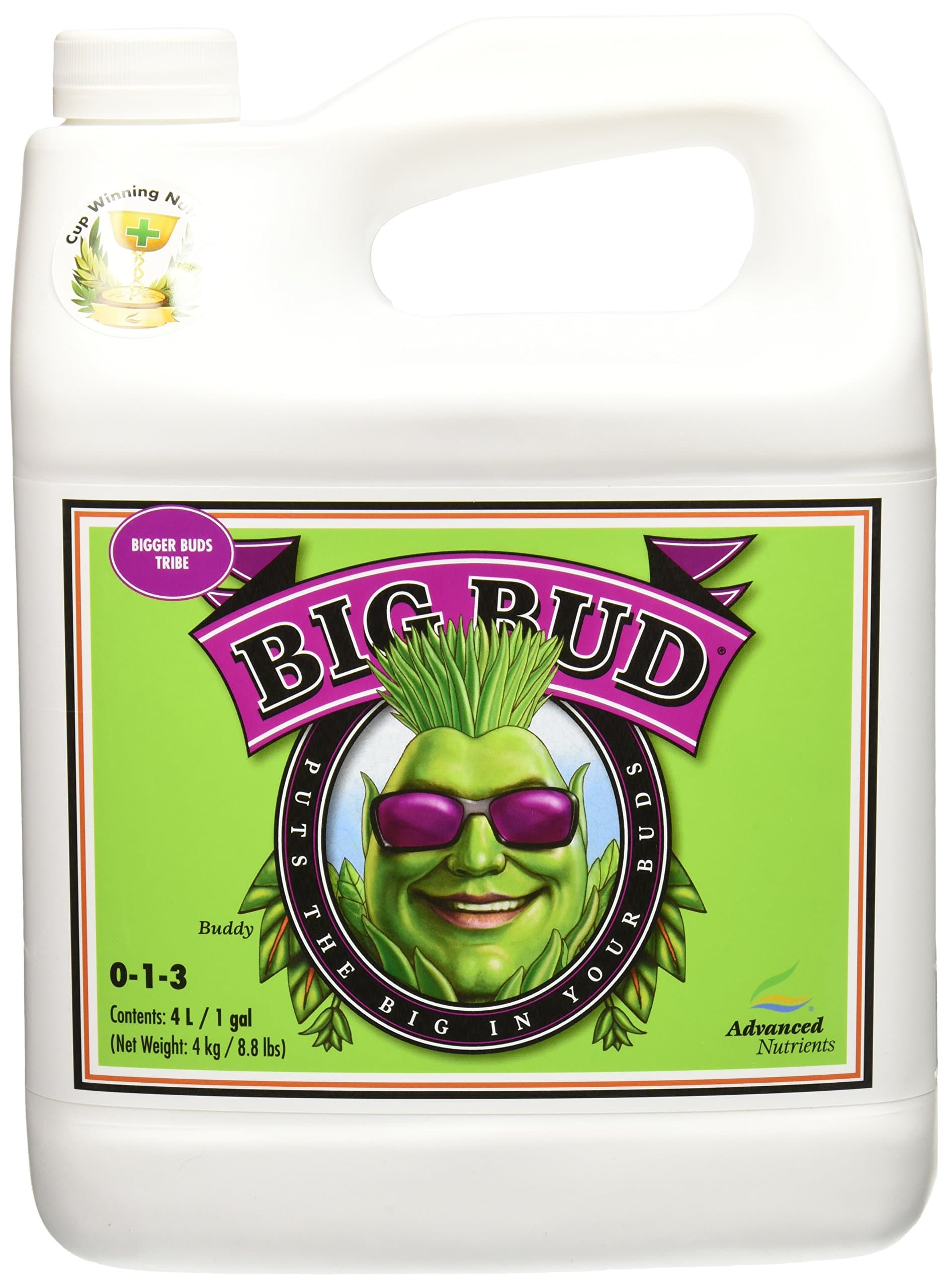 Advanced Nutrients Big Bud Liquid Fertilizer, 4 Liter, Brown