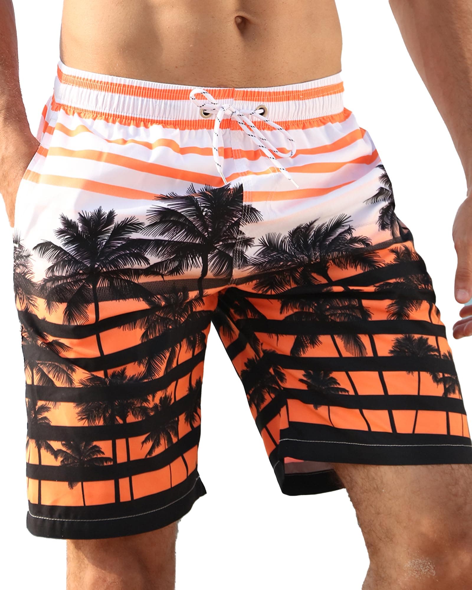APTRO Men's Swim Trunks 9" Quick Dry Bathing Suit Big & Tall Beach Swimsuits