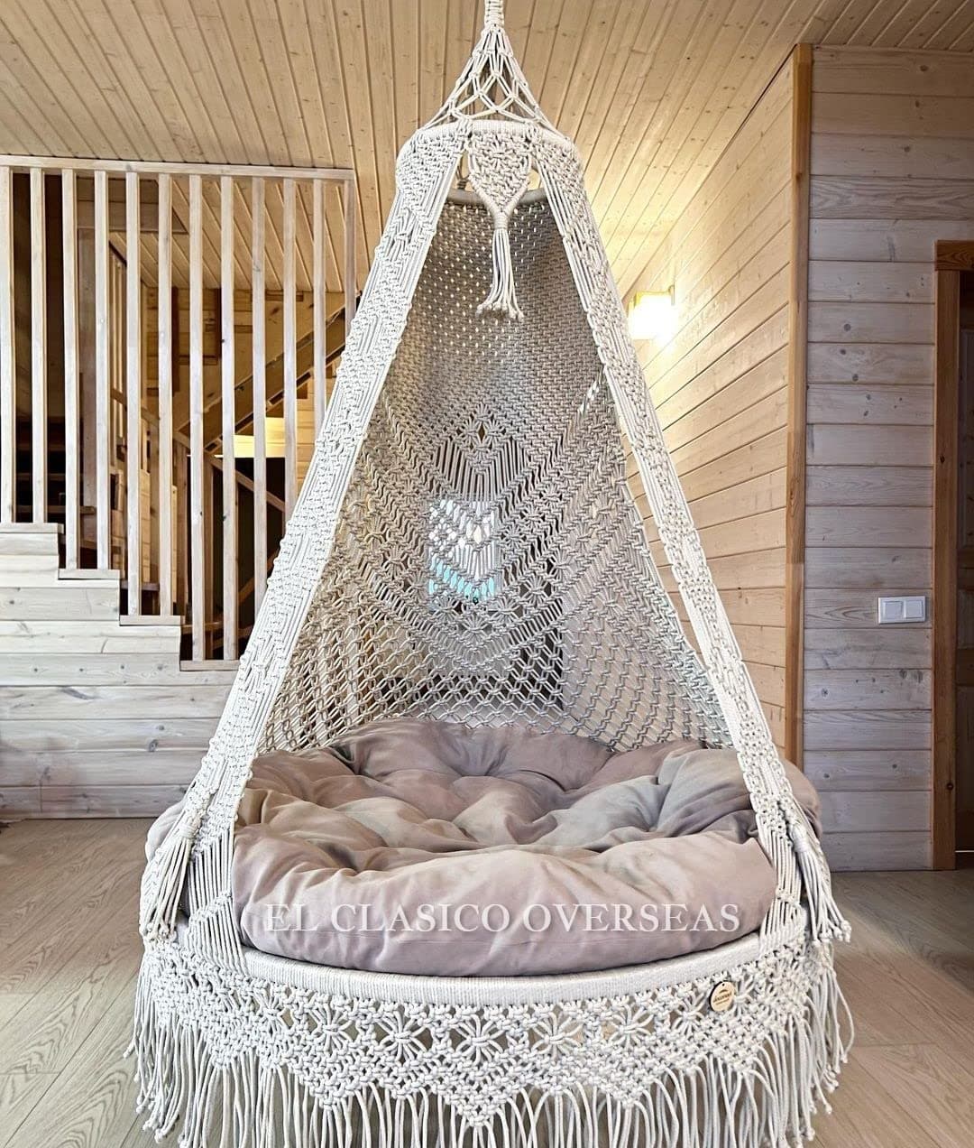 Hanging Macrame Swing Chair (Cushion Only)
