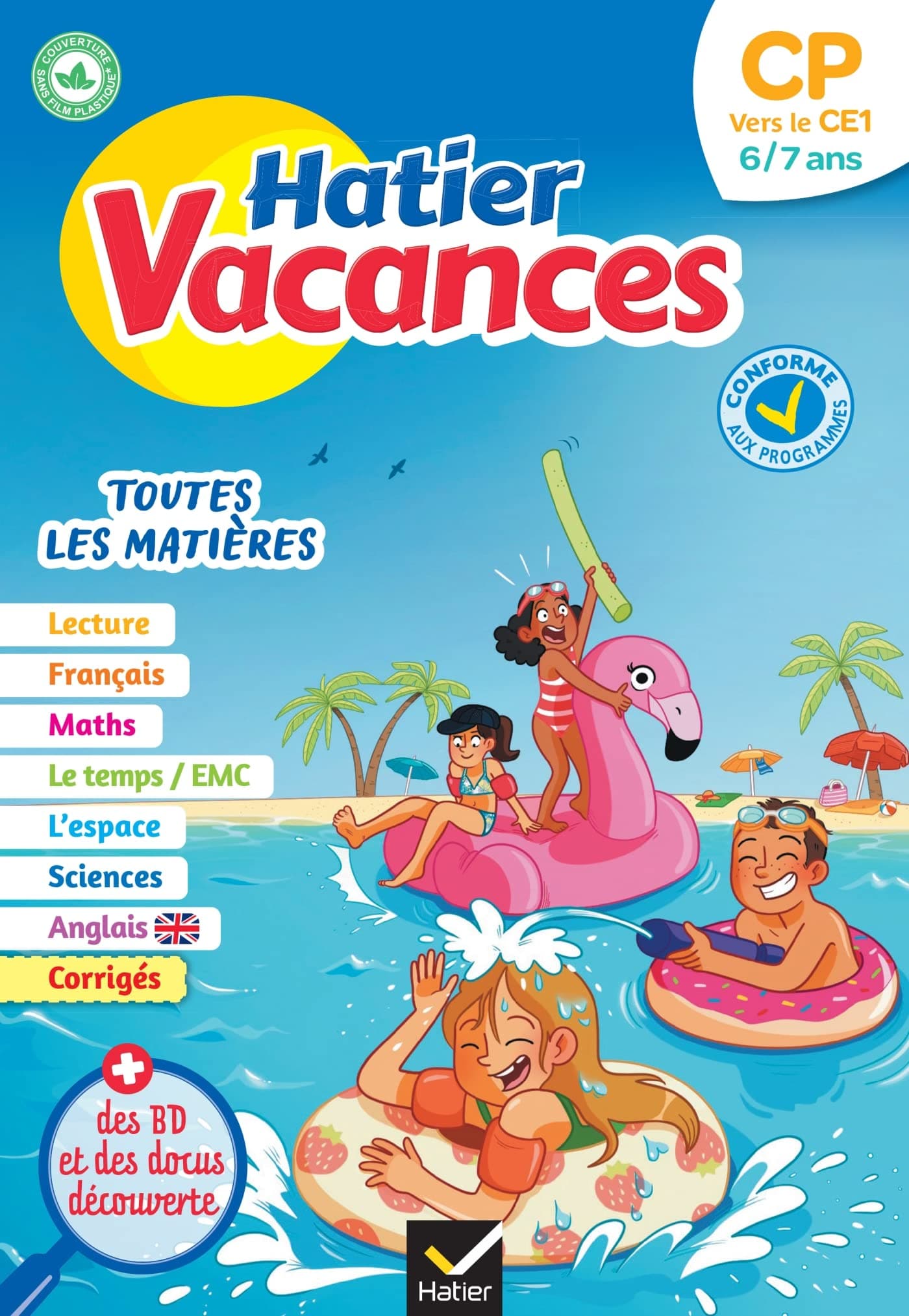 Cahier de vacances 2024 du CP vers le CE1 6/7 ans: pour réviser son année dans toutes les matières