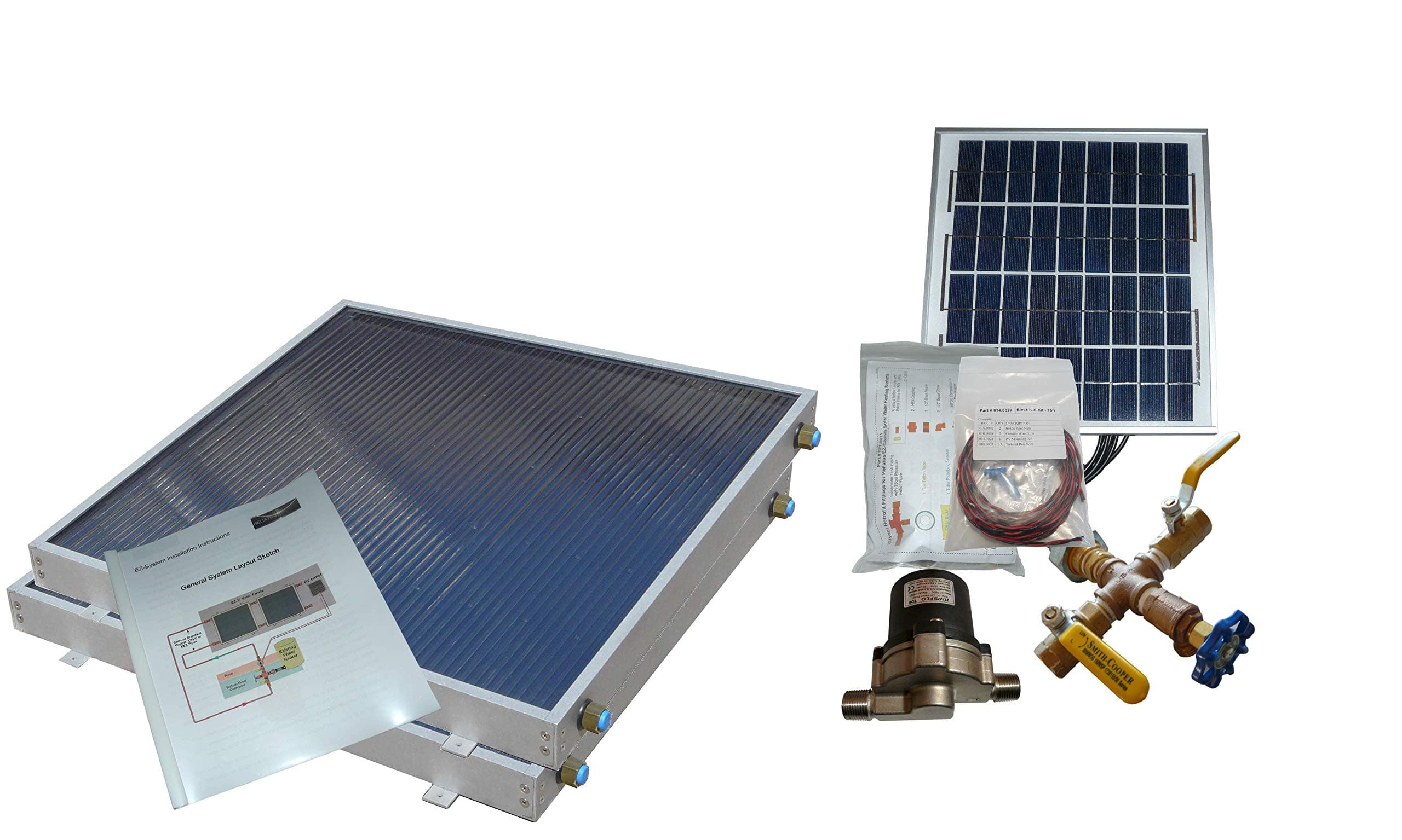 Complete 2 Panel EZ-Connect Hybrid Solar Water Heater Kit