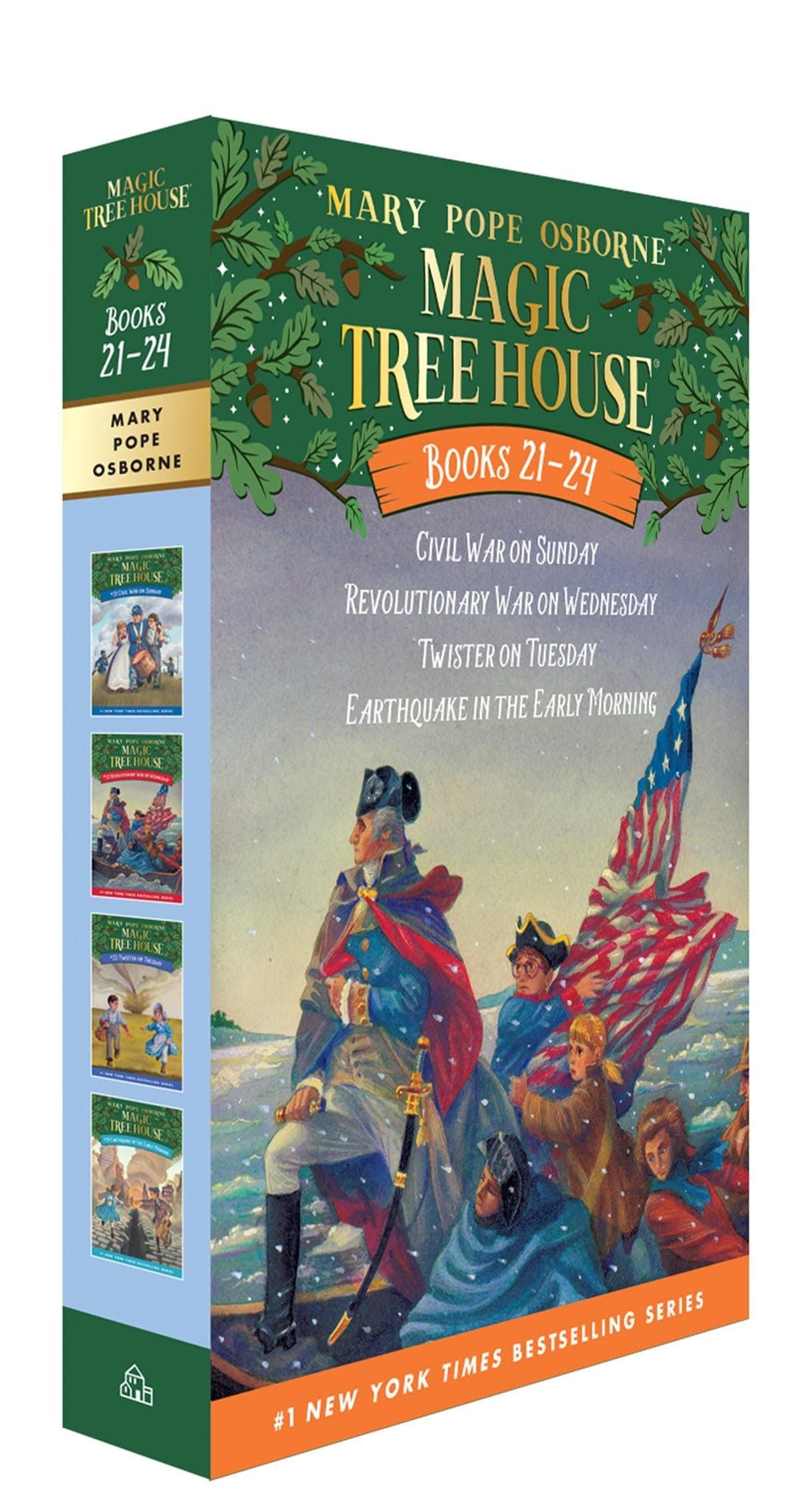Magic Tree House Books 21-24 Boxed Set: American History Quartet Paperback – Illustrated, 23 Sept. 2014