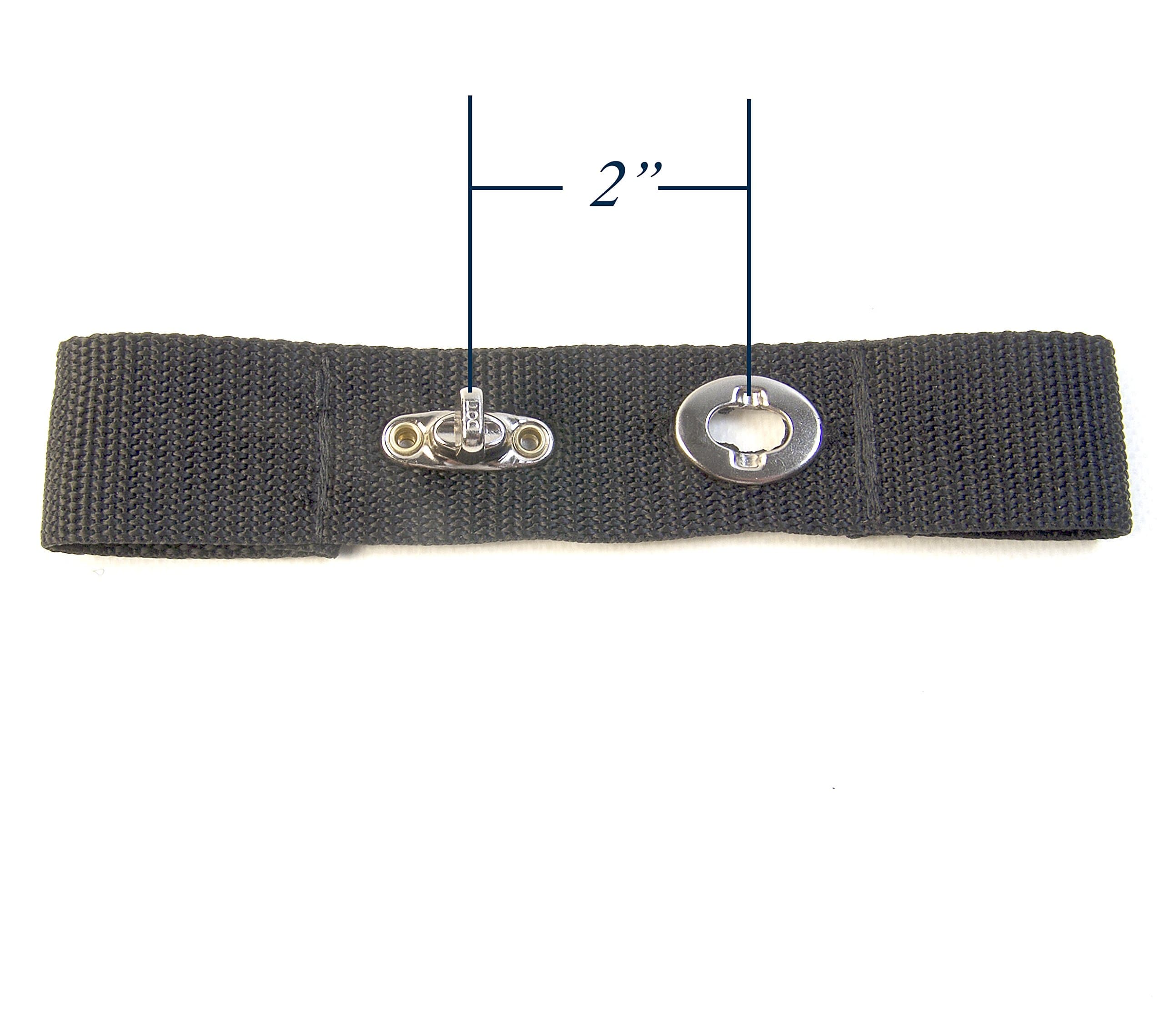 for Your Boat Cover, Horizontal Orientation, Turn Button Adds 2" Inches Finger Loops Built in, 1 Each