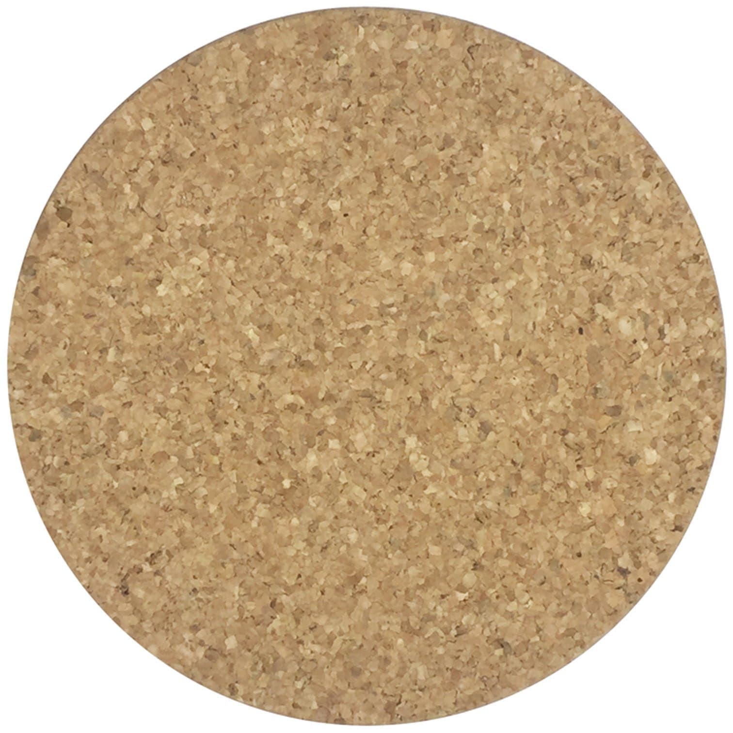 XL Coasters Round Cork Drink Coaster Set (6 Inch, Set of 2) – Oversized cork absorbent drink coasters