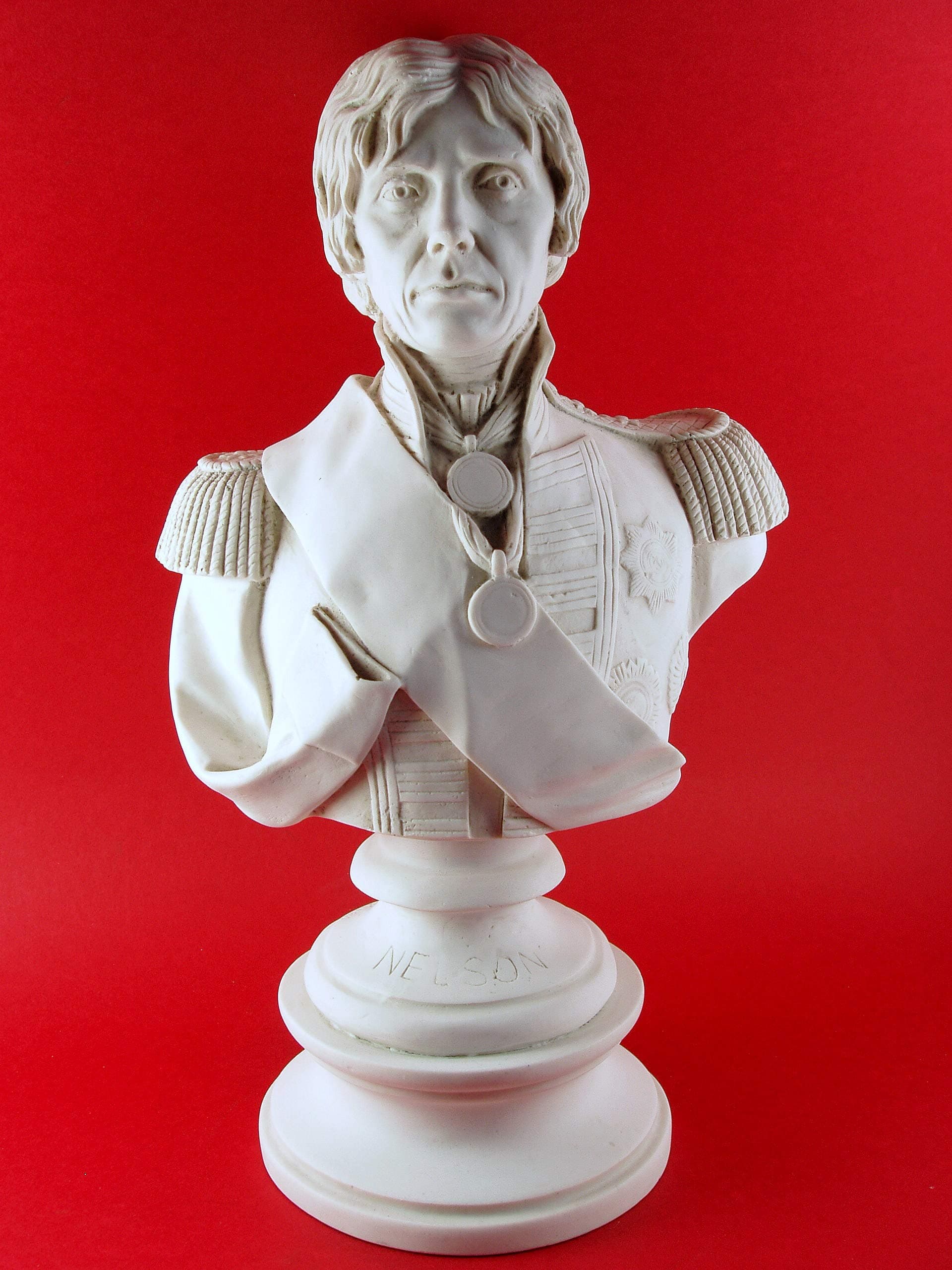 The Bronze Room Carrara Marble Nelson Bust