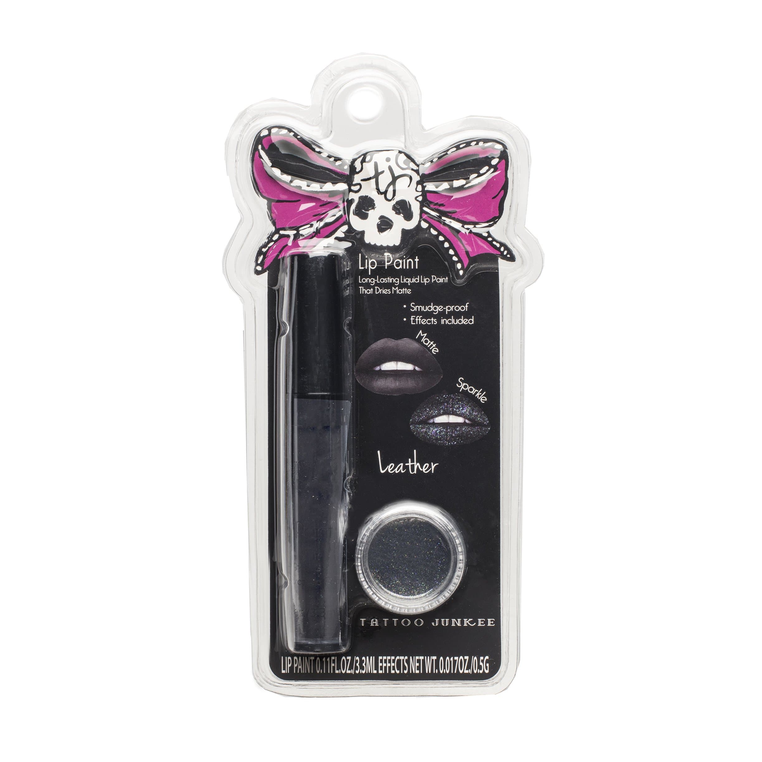 Tattoo Junkee Leather Lip Color + Sparkle Effects