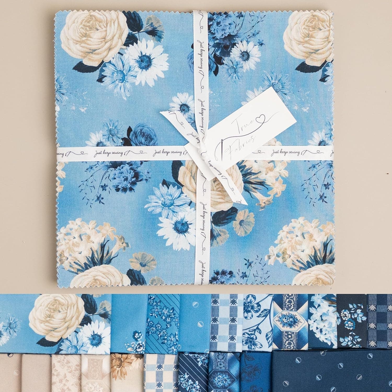 True Fabrics Bellflower Precut Fabric (10" Squares)
