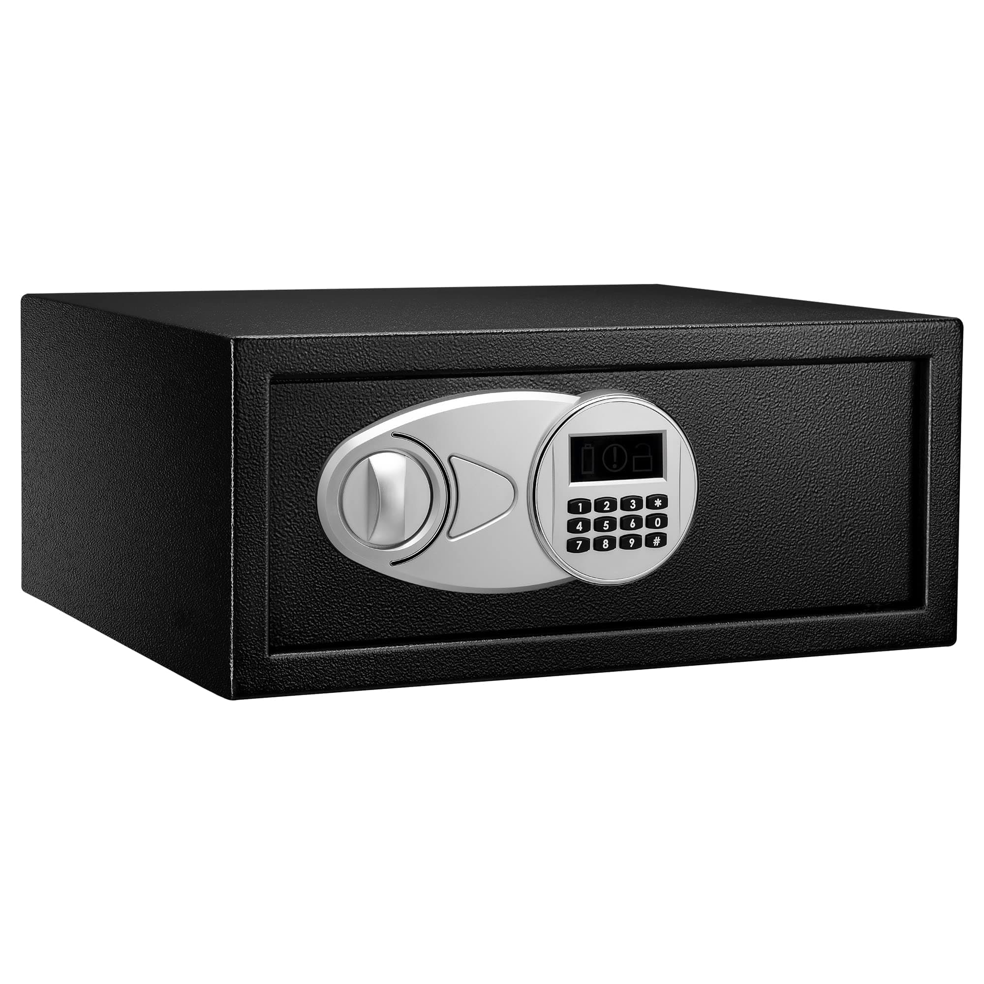 Amazon Basics Safe Home Commercial Electronic 19.8 L (16.7 W x 14.6 D x 7.1 H) Steel, Black