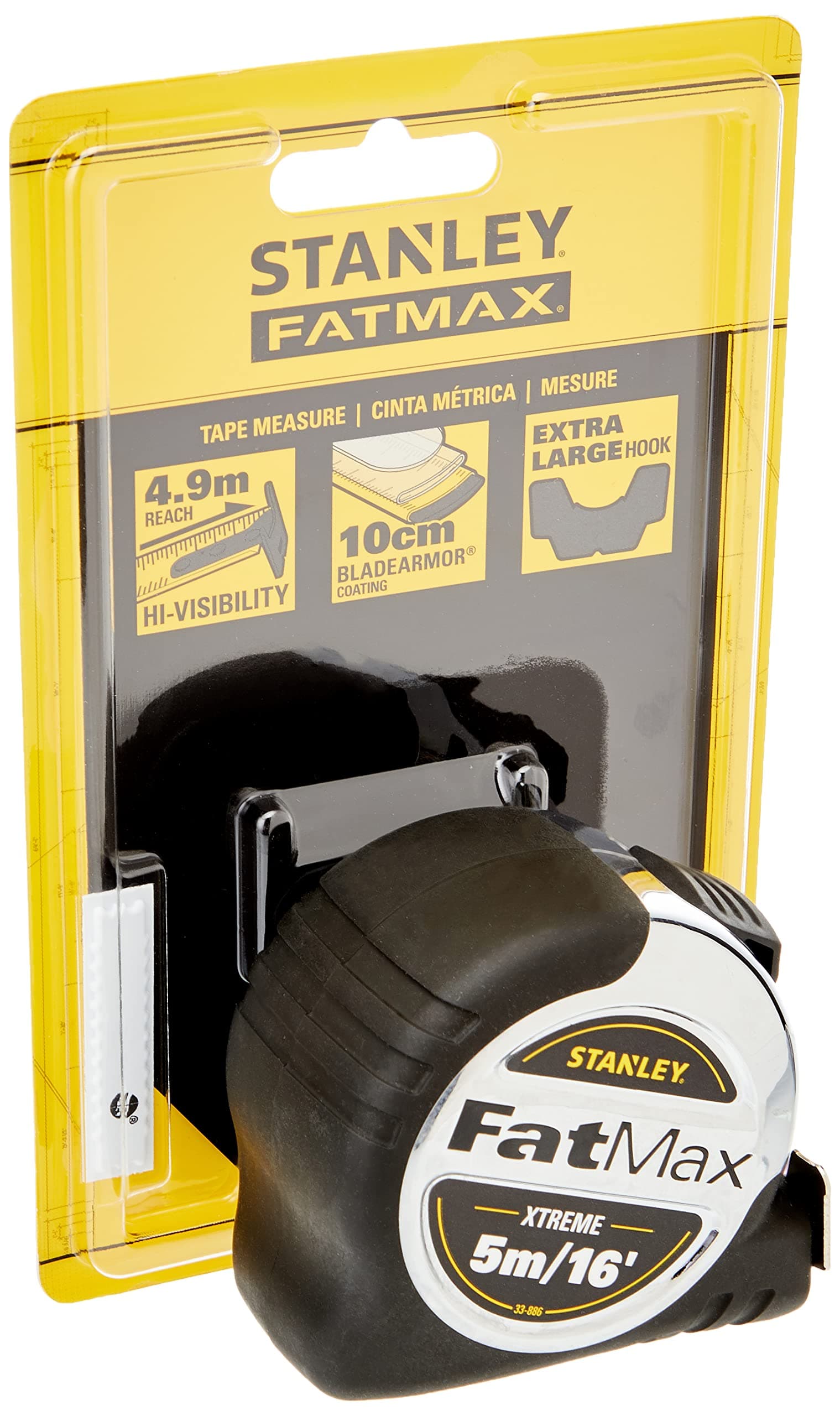 Stanley Fatmax 5m/16ft Tape Measure, 5-33-886