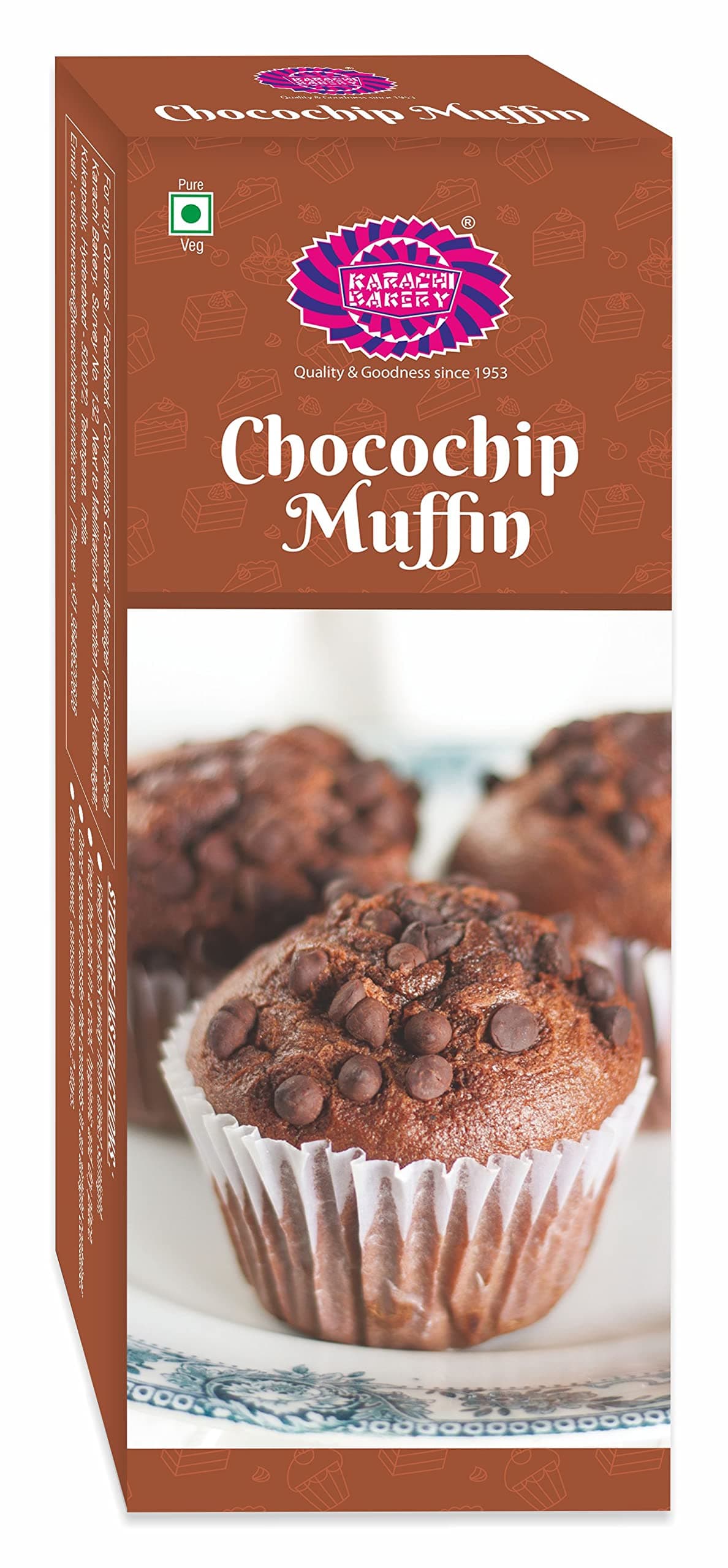 Karachi Bakery Muffins |Veg| Chocochip, 80g