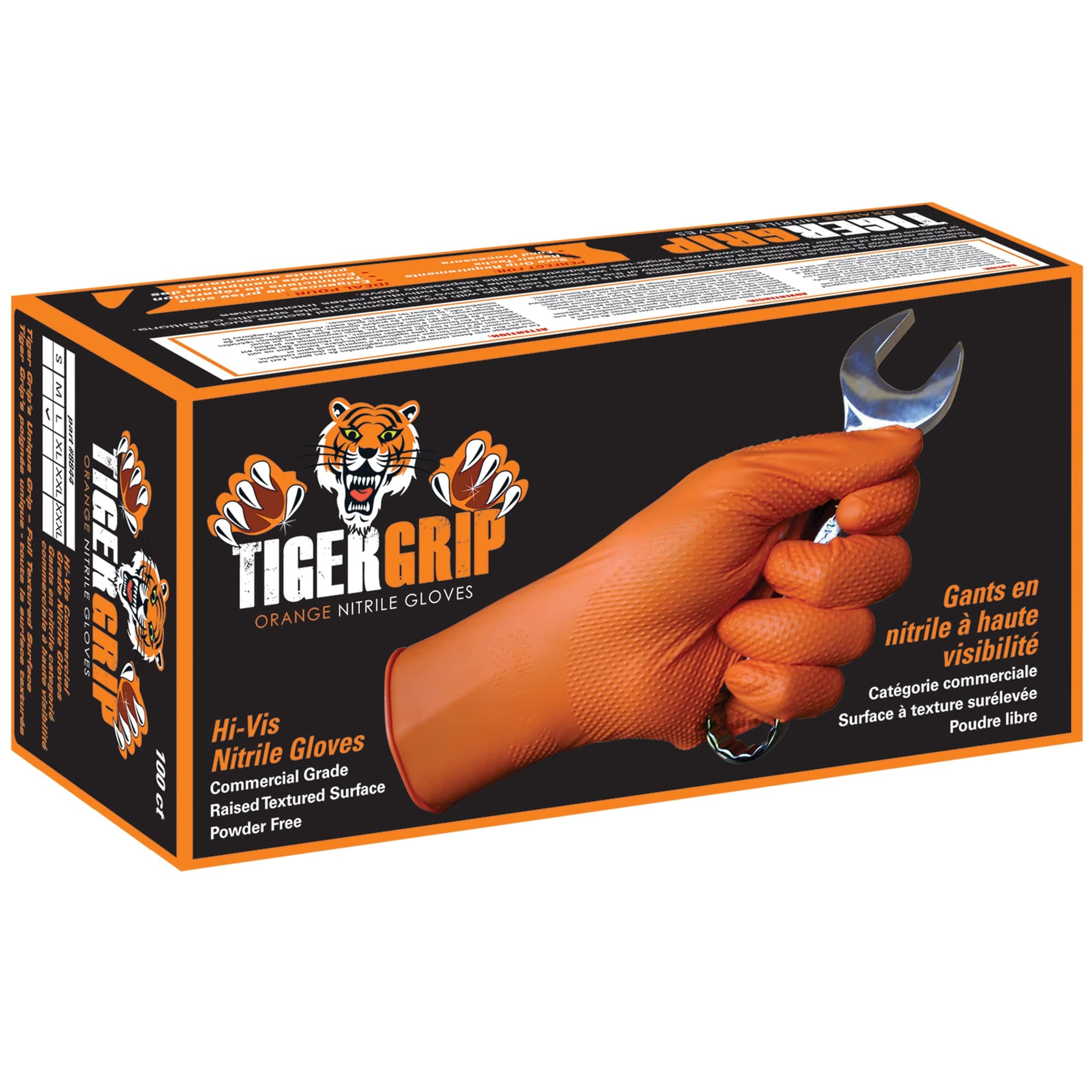 Eppco 8846 Tiger Grip Orange Nitrile Gloves - Xxl