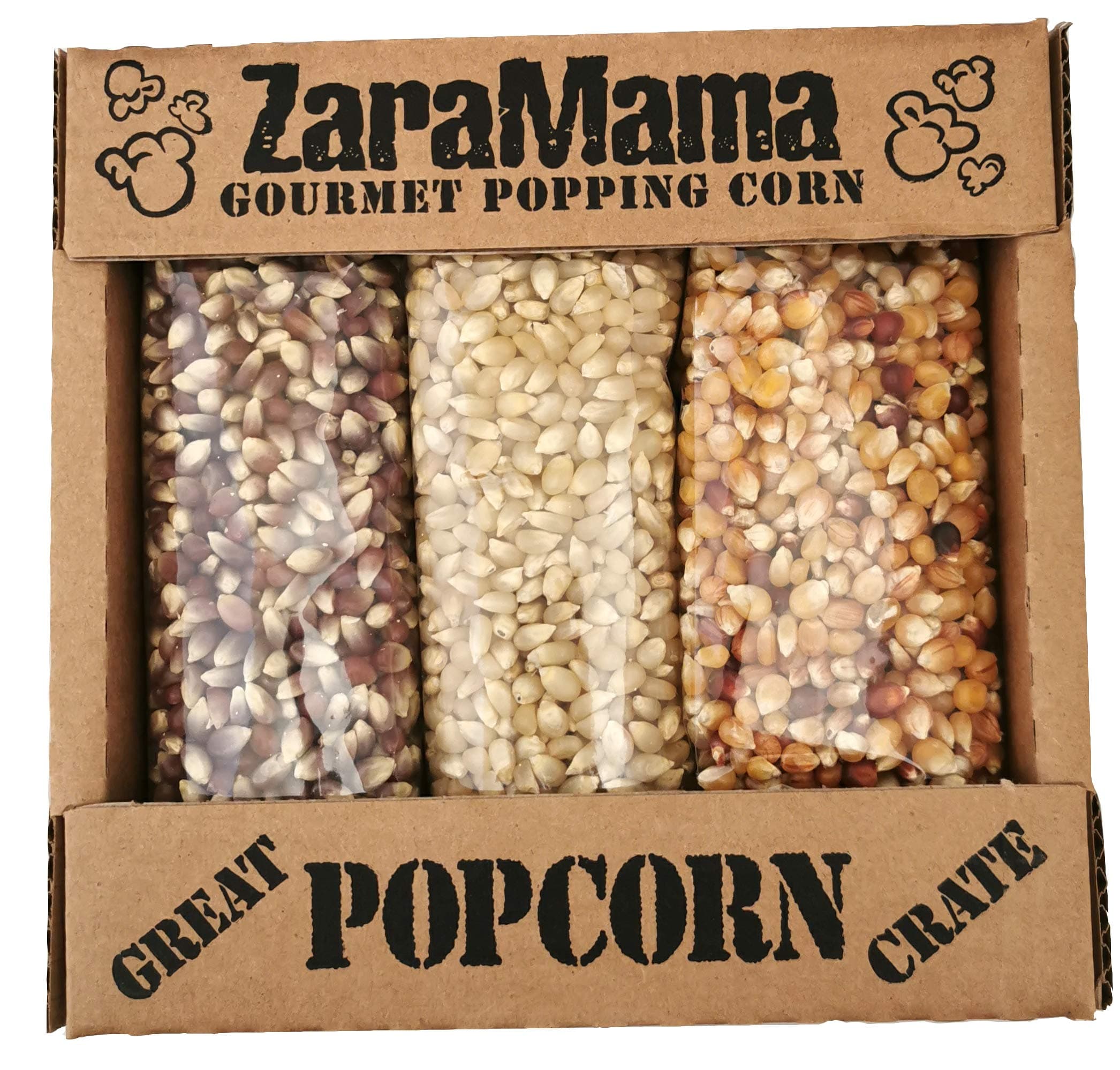 ZaraMama Gourmet Popping Corn - Great Crate Pack