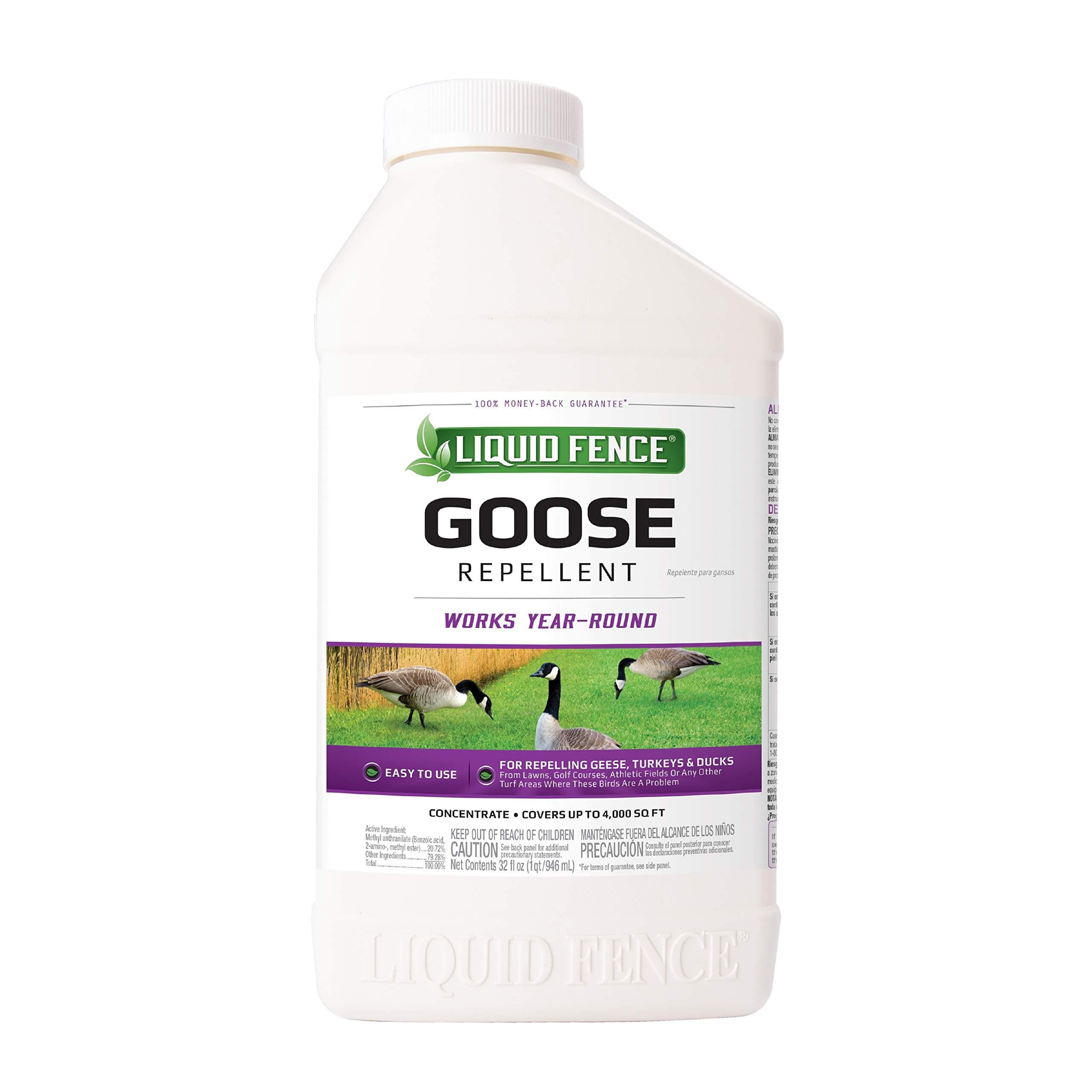 Liquid Fence Goose Repellent, 1 quart Concentrate