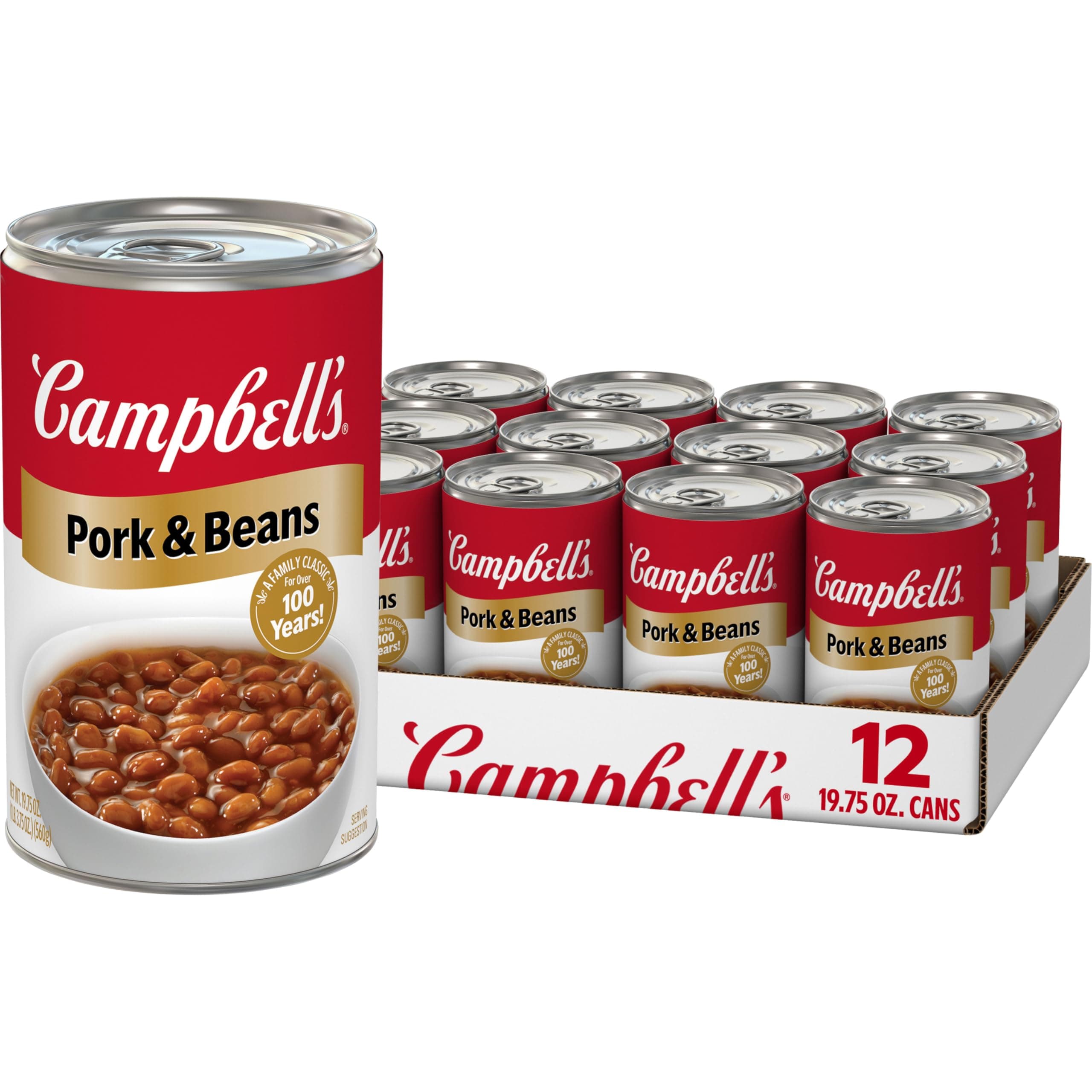 Campbell's Pork and Beans, 19.75 Oz Can (Case of 12)