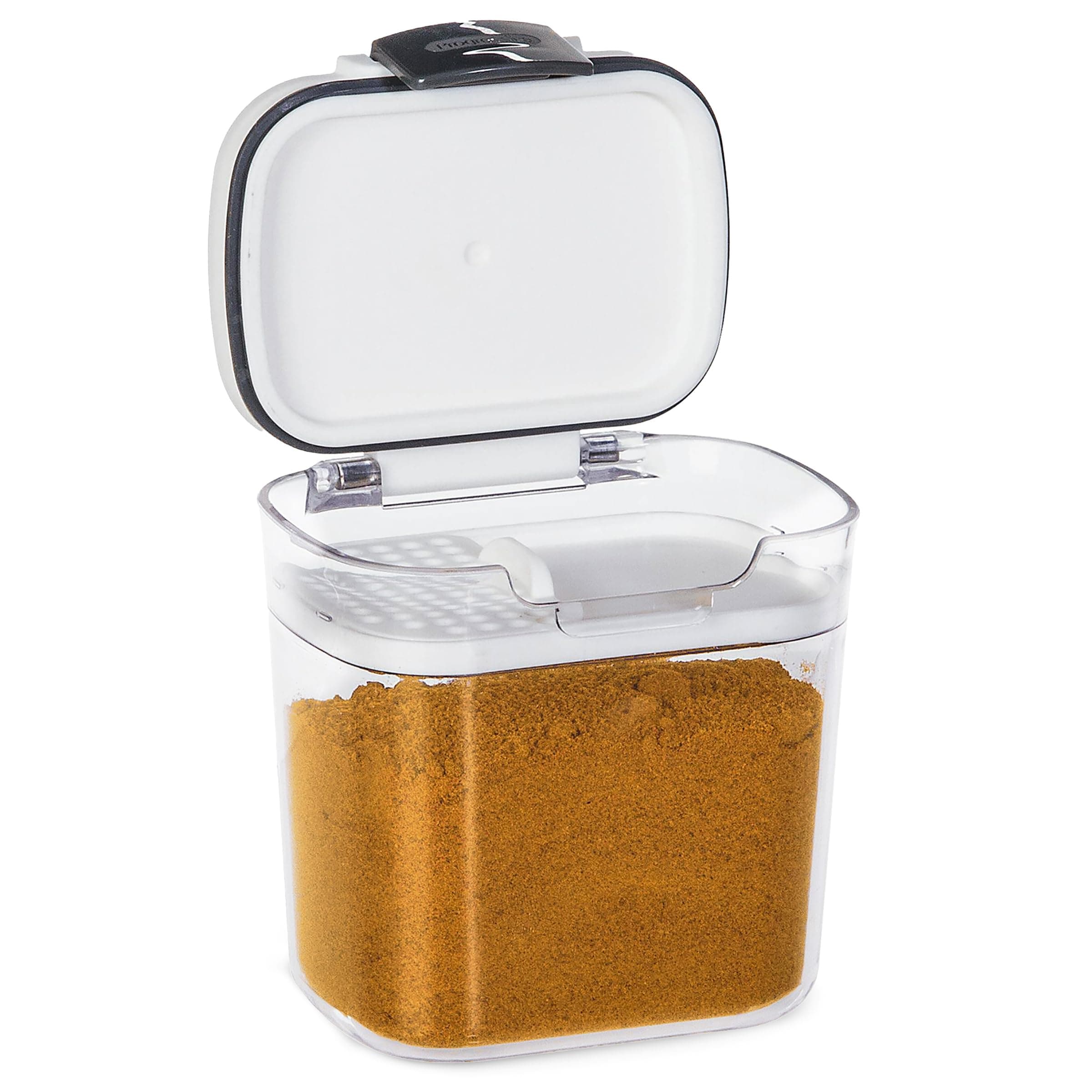 Progressive Pks-400 Prepworks By Mini Prokeeper Storage Container, Food Storage, Clear, W 8.9 X H 8.9 X D 10.2 cm, 0.4 L, Plastic/Rubber, 10.2 X 8.9 X 8.9 cm