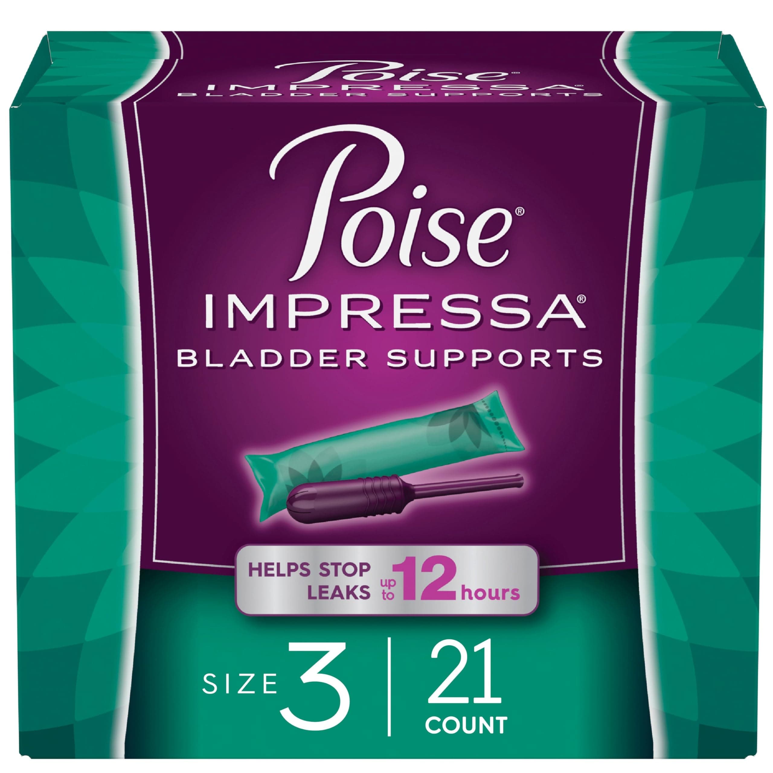 Poise Impressa 失禁用ブラダーサポート 膀胱コントロール サイズ3 21個